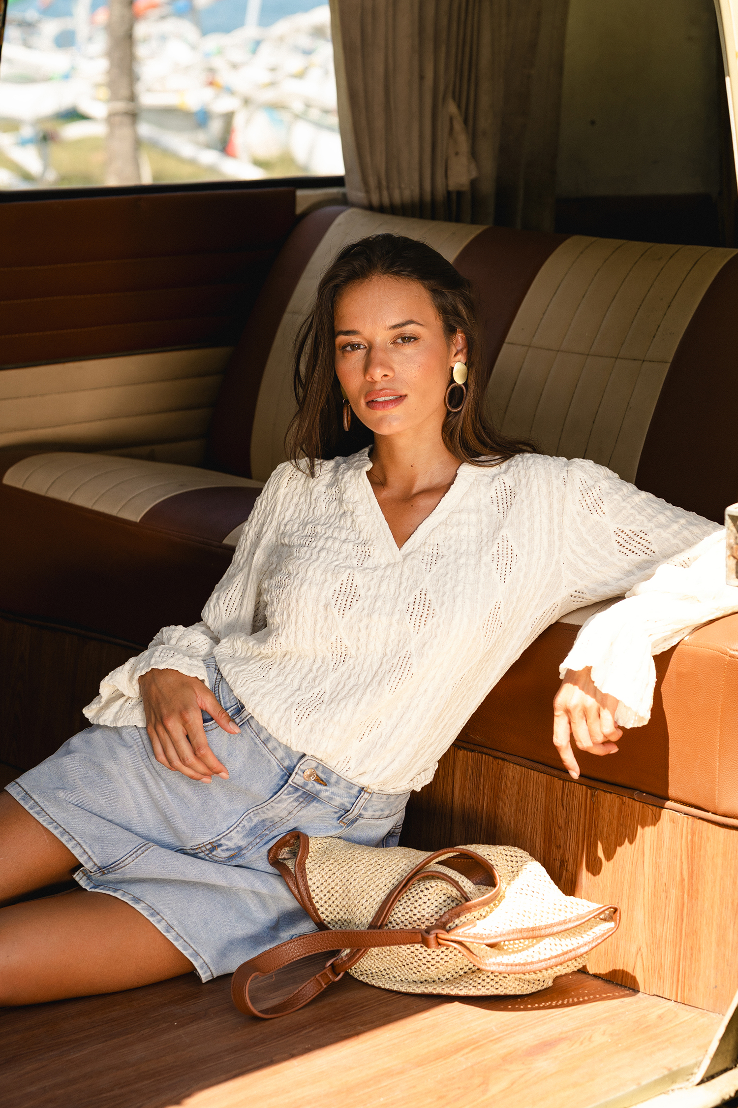 Countryside Escape Beige Top