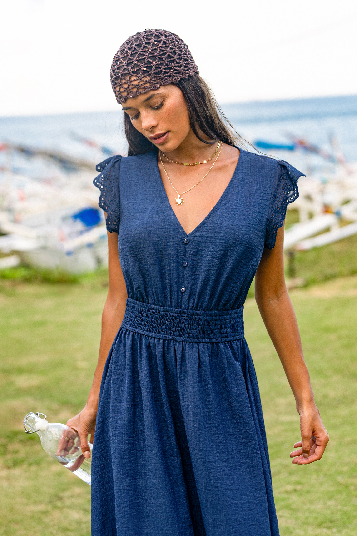 Apple of My Eye Blue Midi Dress