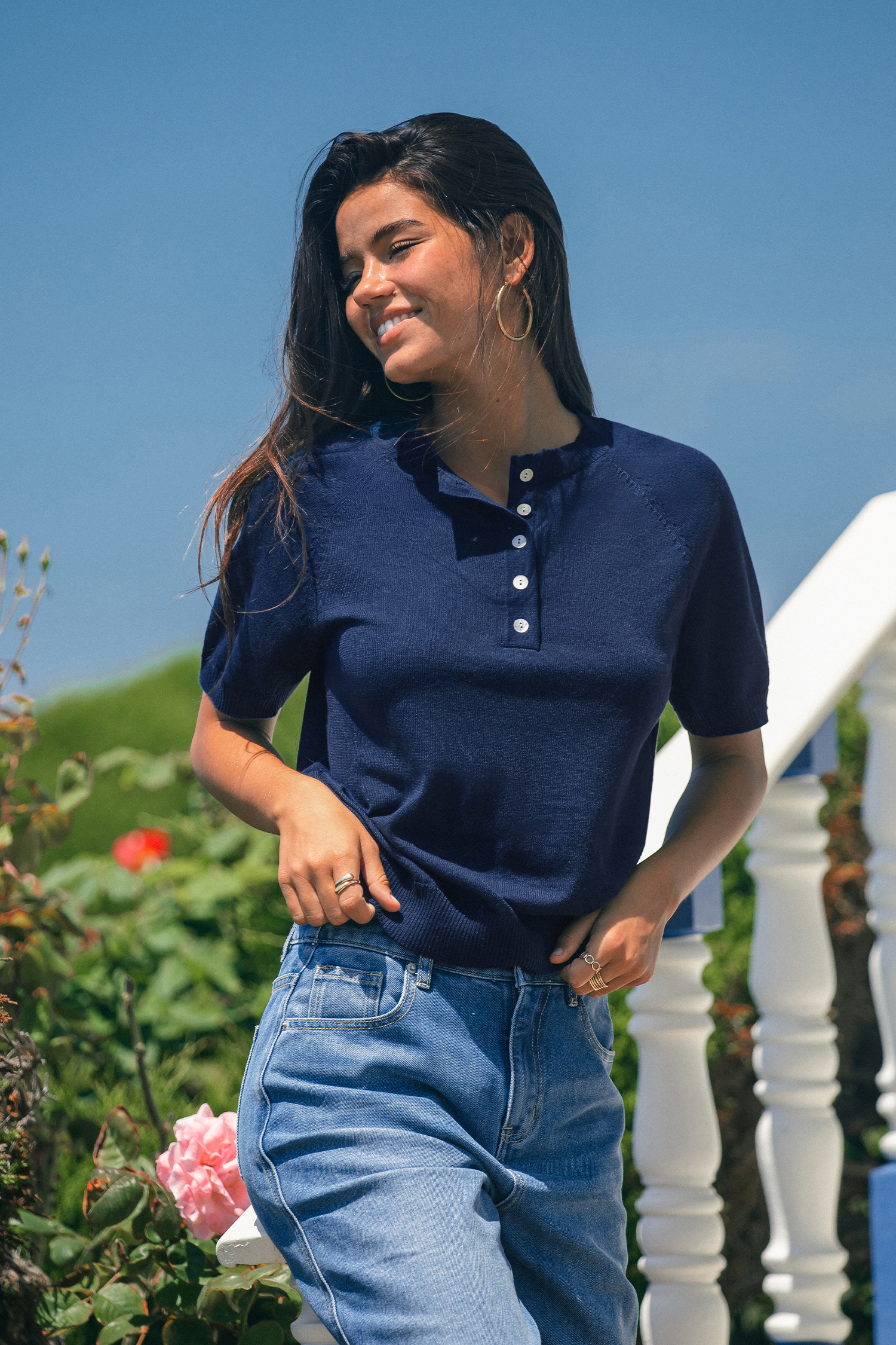 Sentimental Navy Sweater