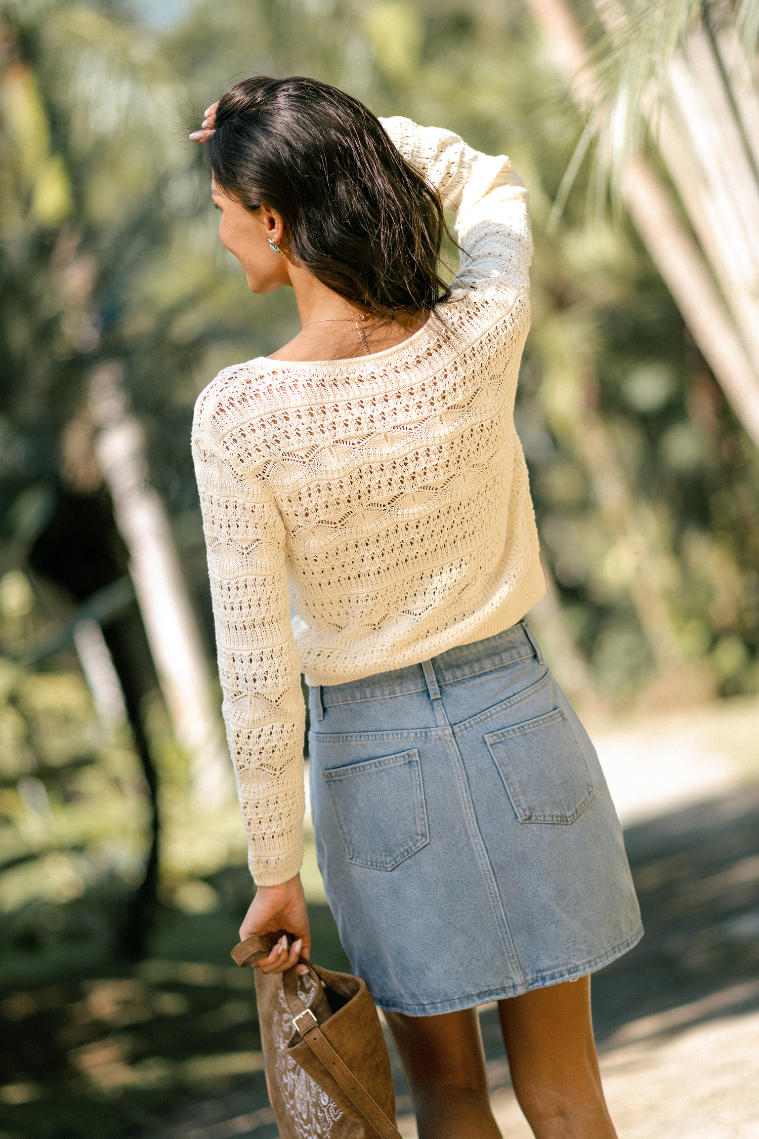 Out of Town Beige Cardigan
