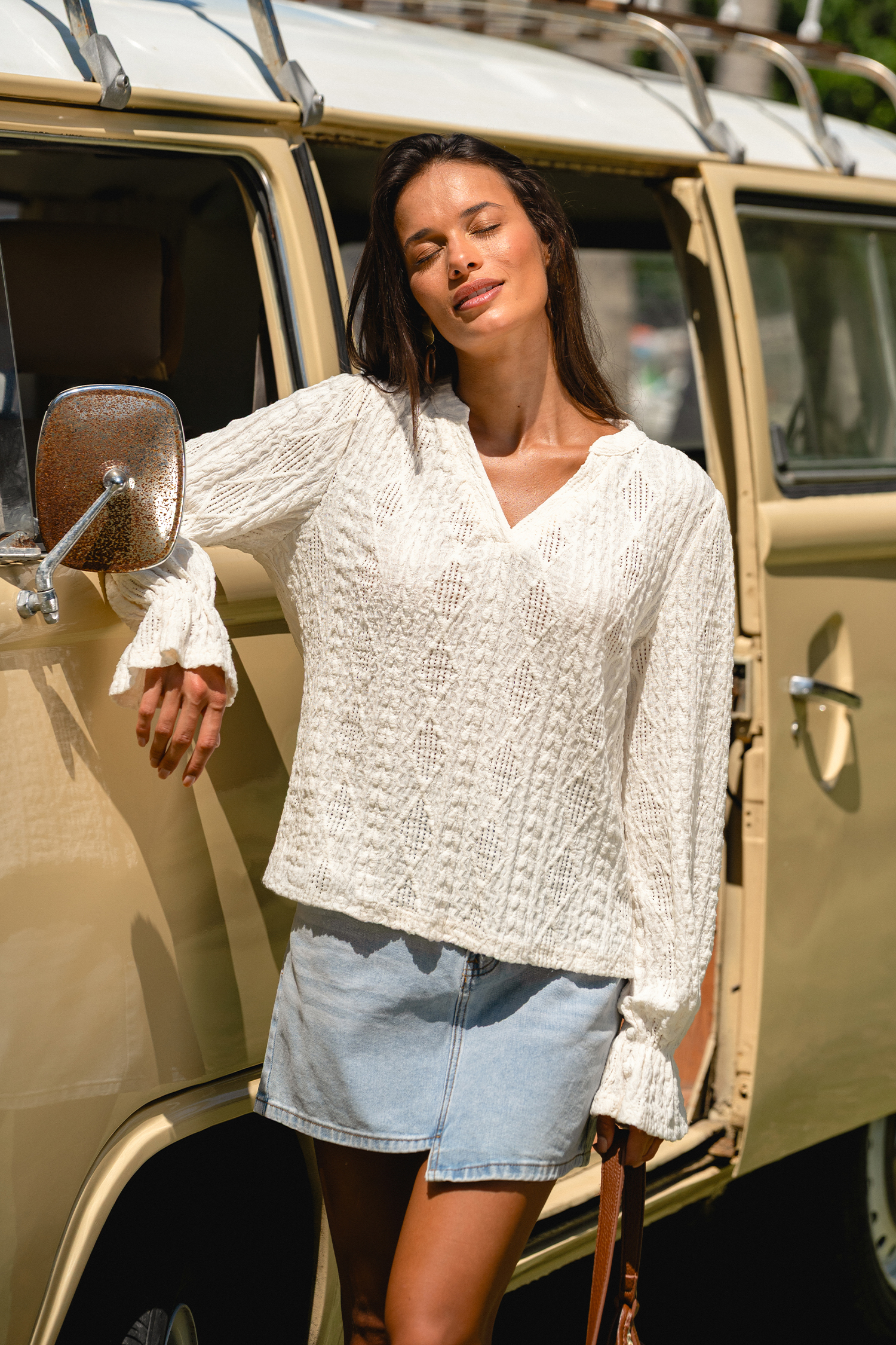 Countryside Escape Beige Top