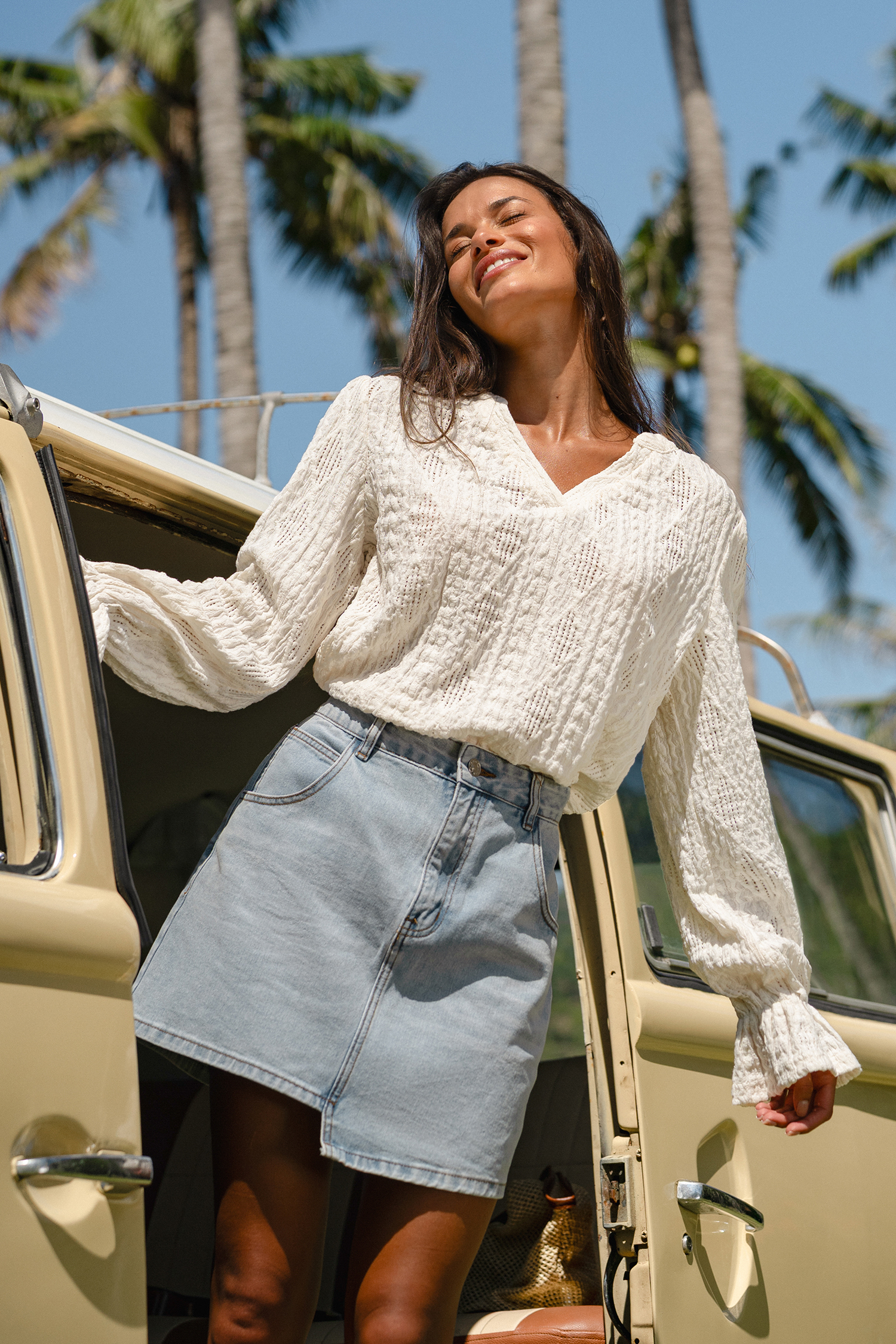 Countryside Escape Beige Top