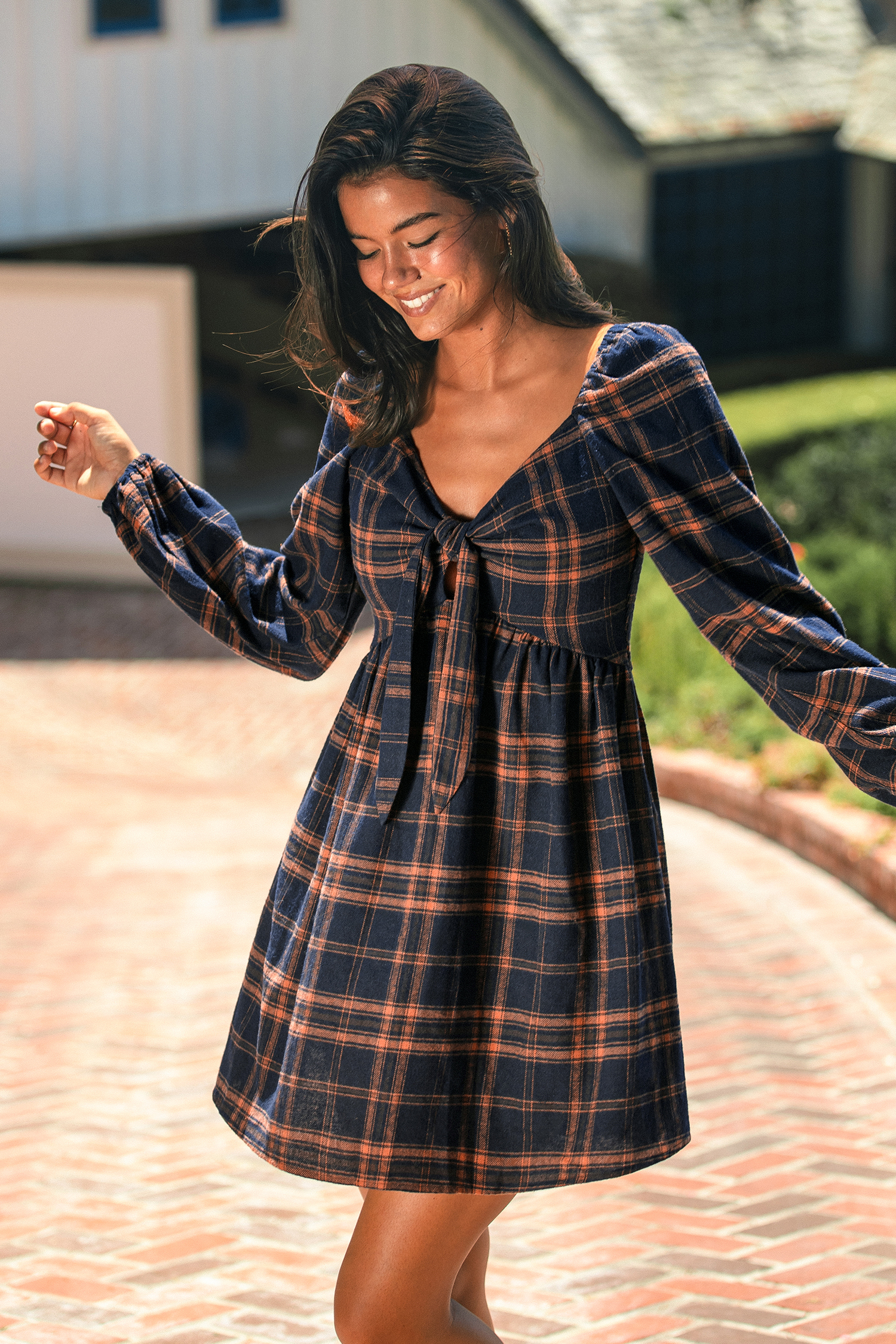 Campus Crush Plaid Mini Dress