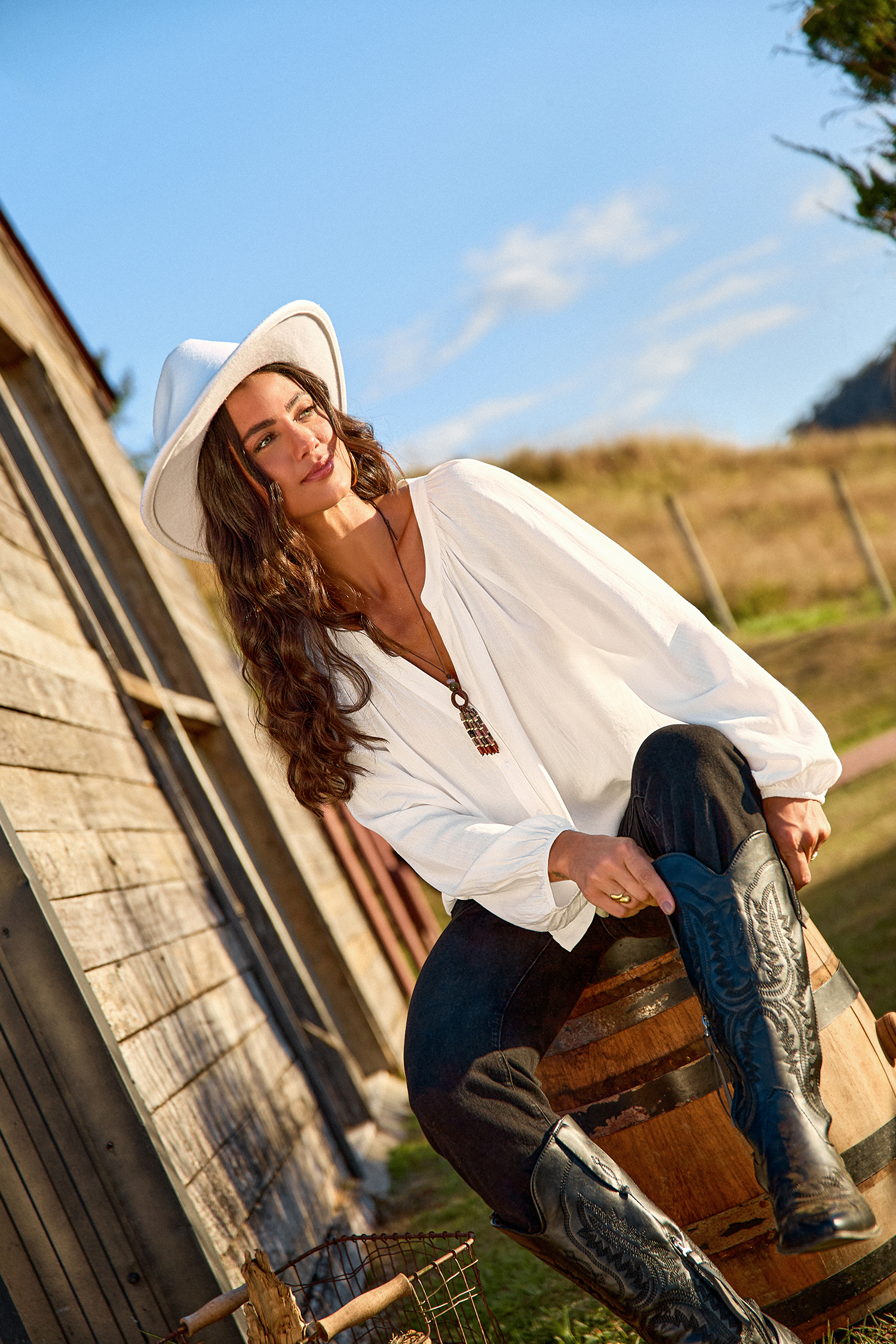 Jet Setter White Blouse