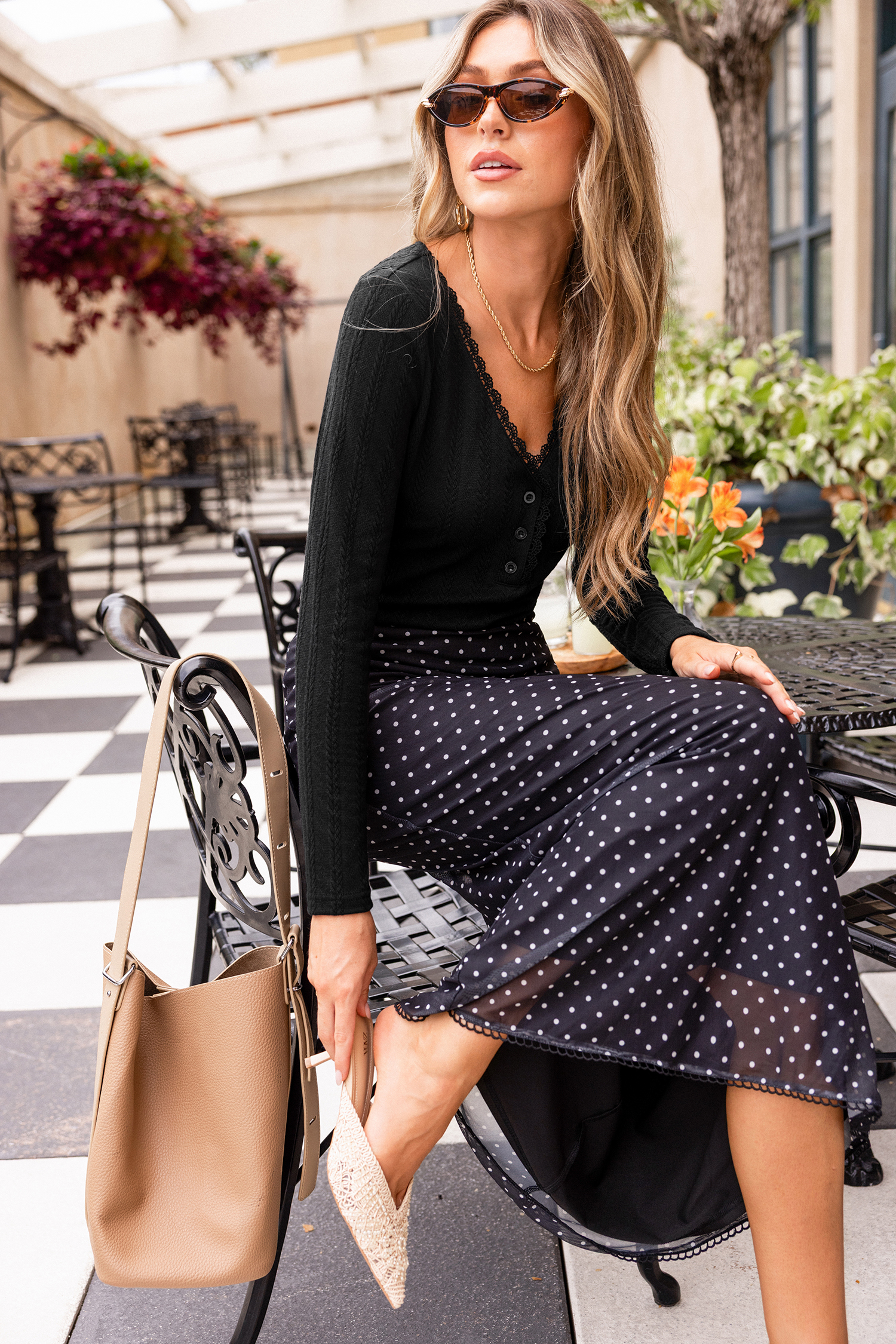 Fall For Me Black Knit Top