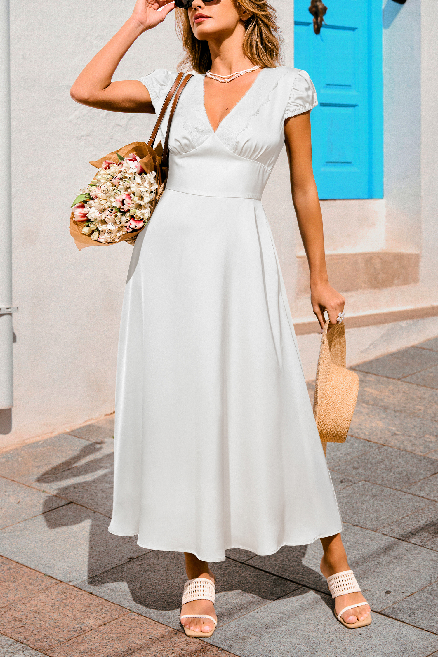 Icing on the Cake White Maxi Dress