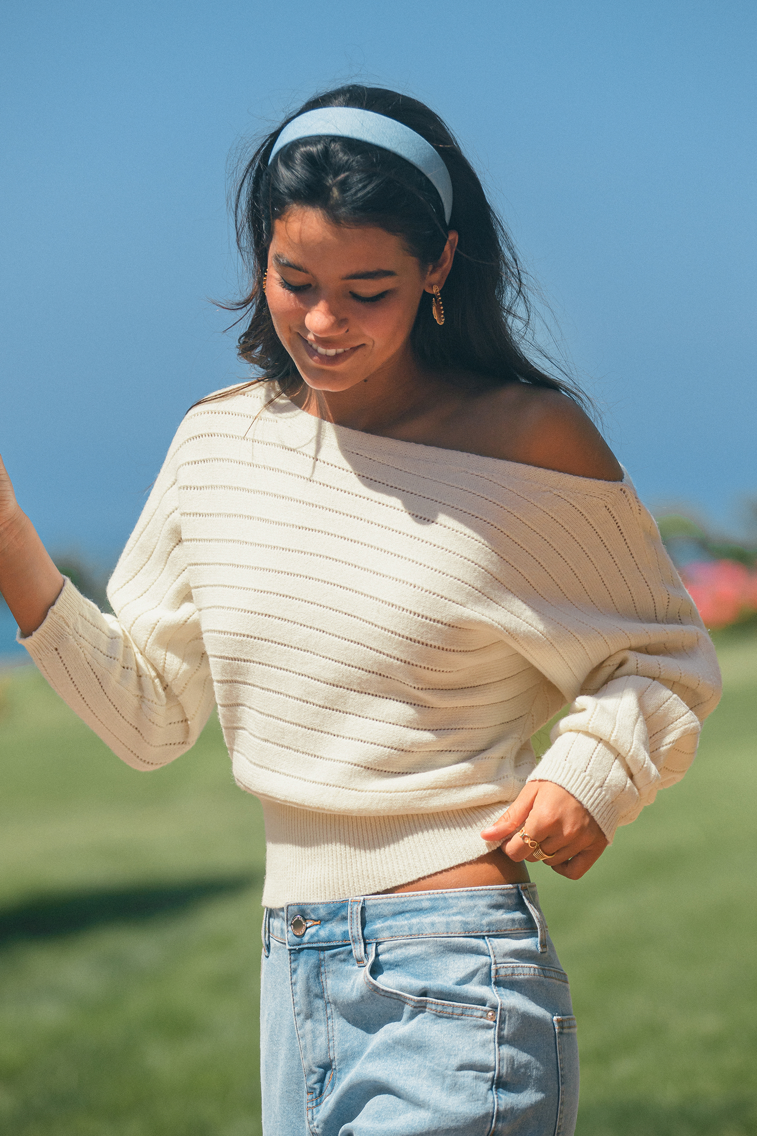 Off Duty Beige Sweater