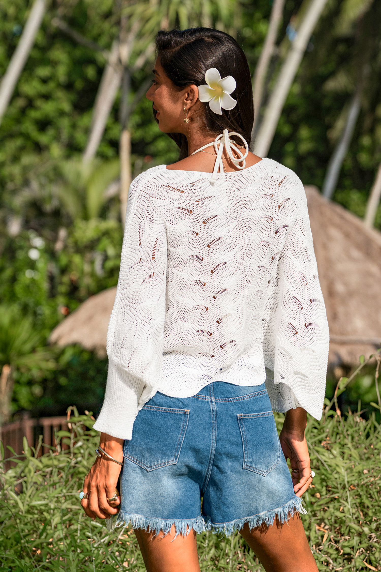 Sun Chaser Society White Cover-Up Top
