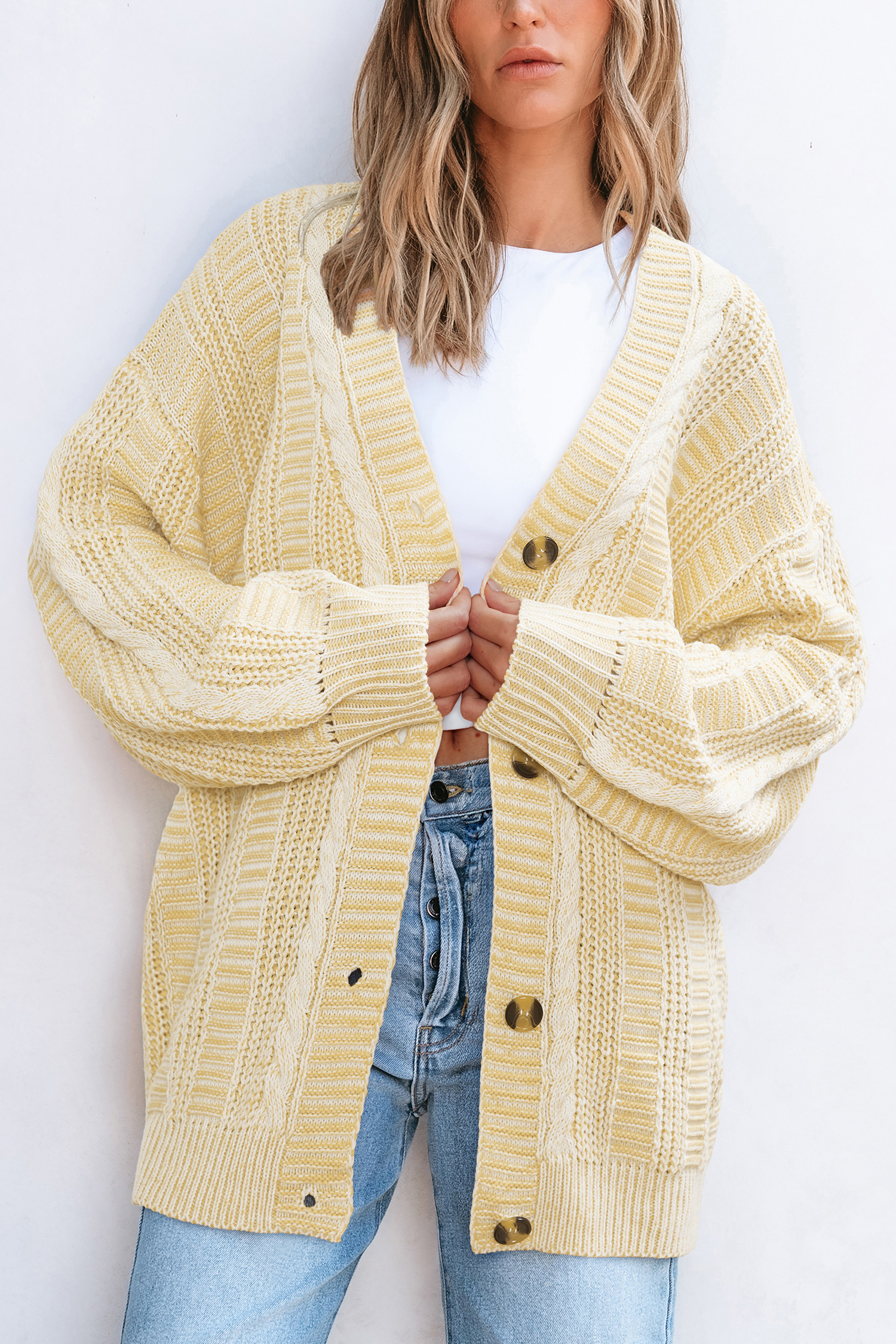 Movie Night Yellow Cardigan