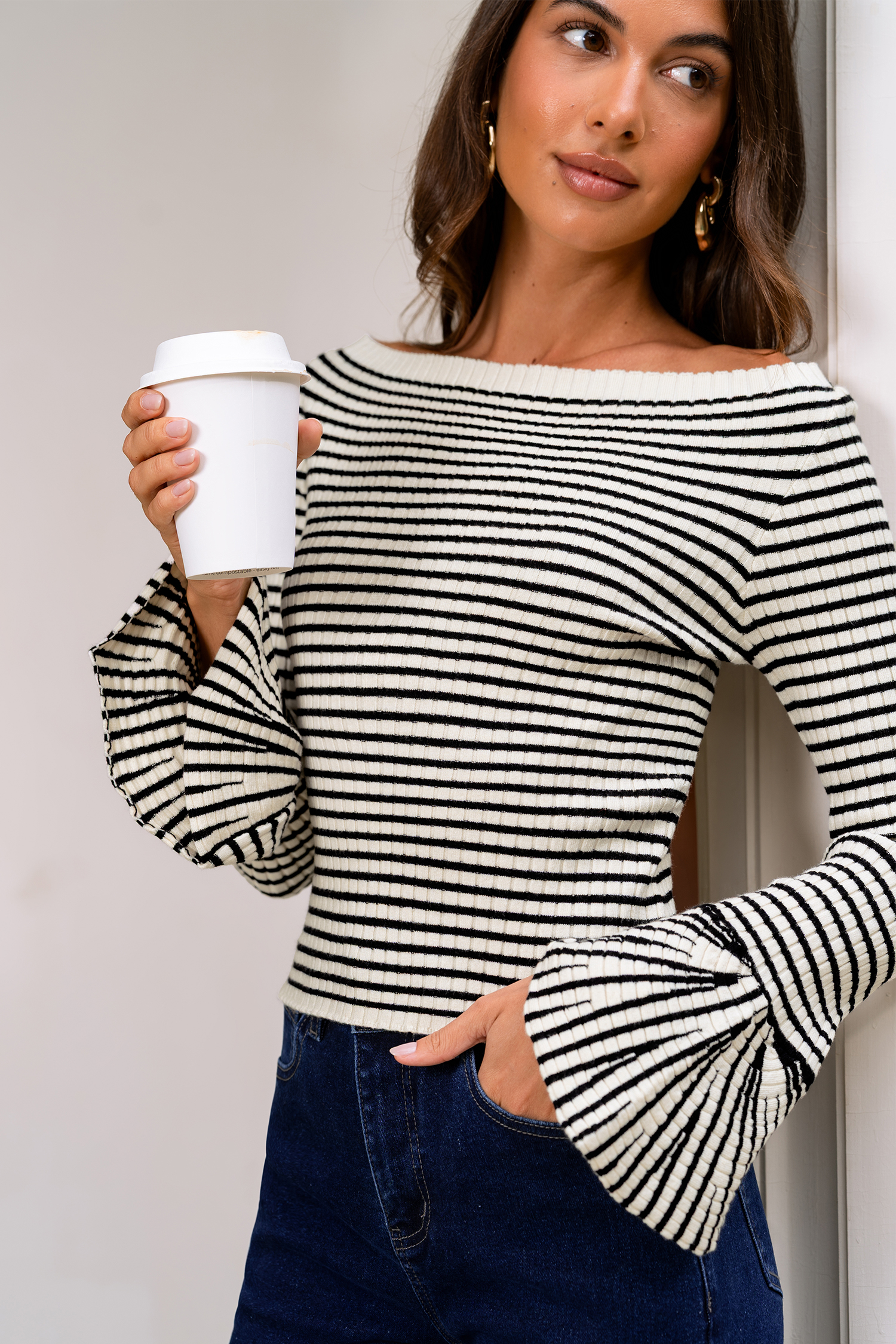 Maglia a righe stile 