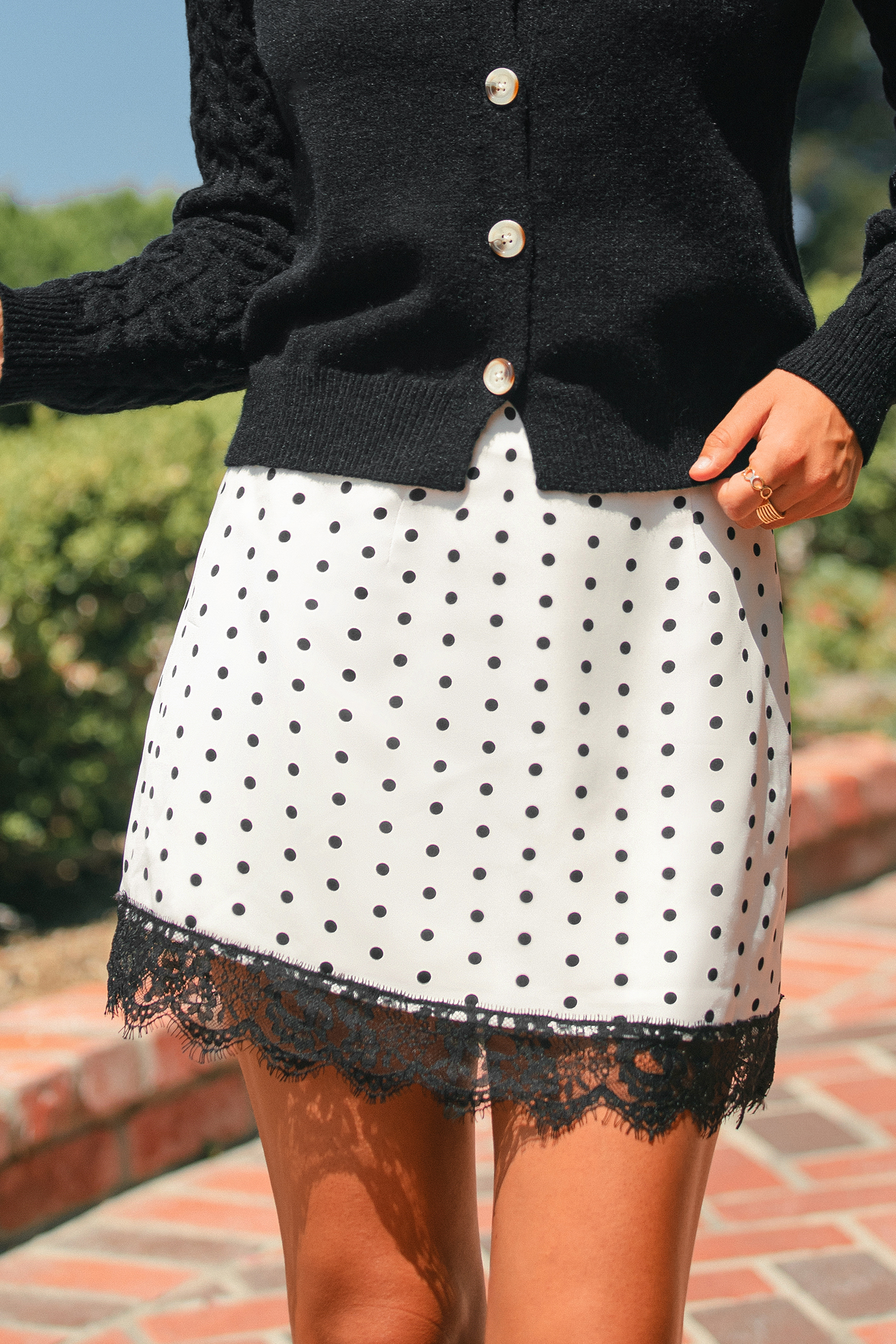 City Girl Polka Dot Mini Skirt