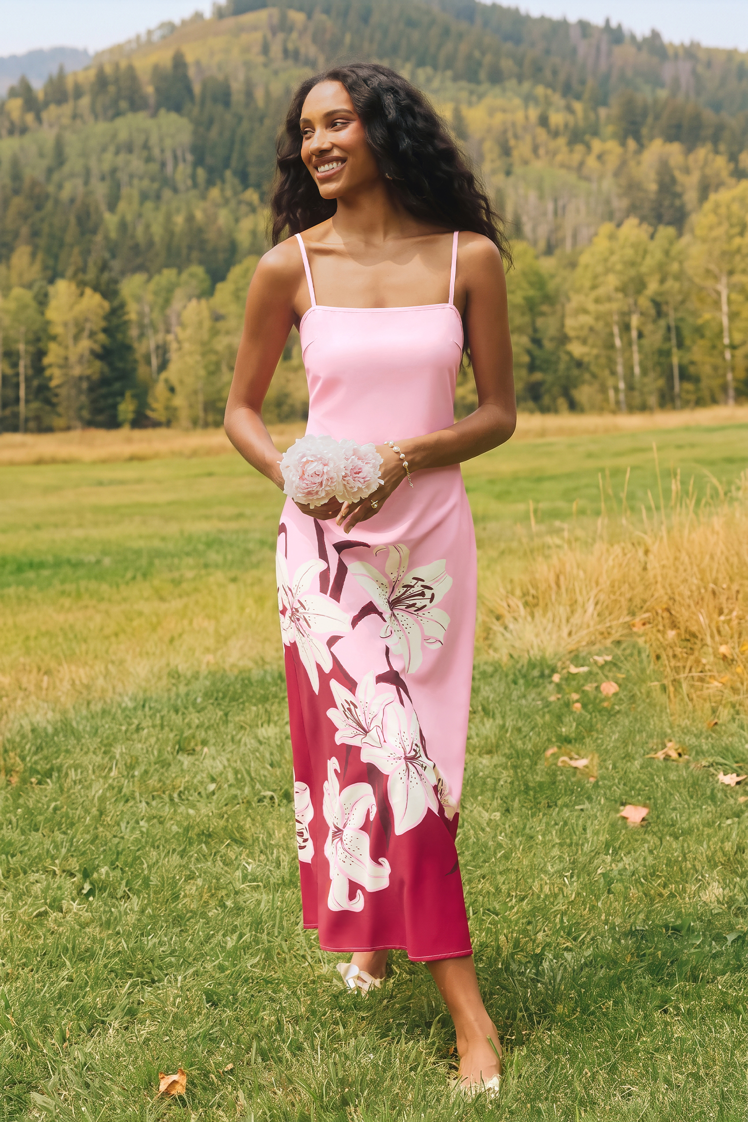 Aspen Romance Floral Maxi Dress