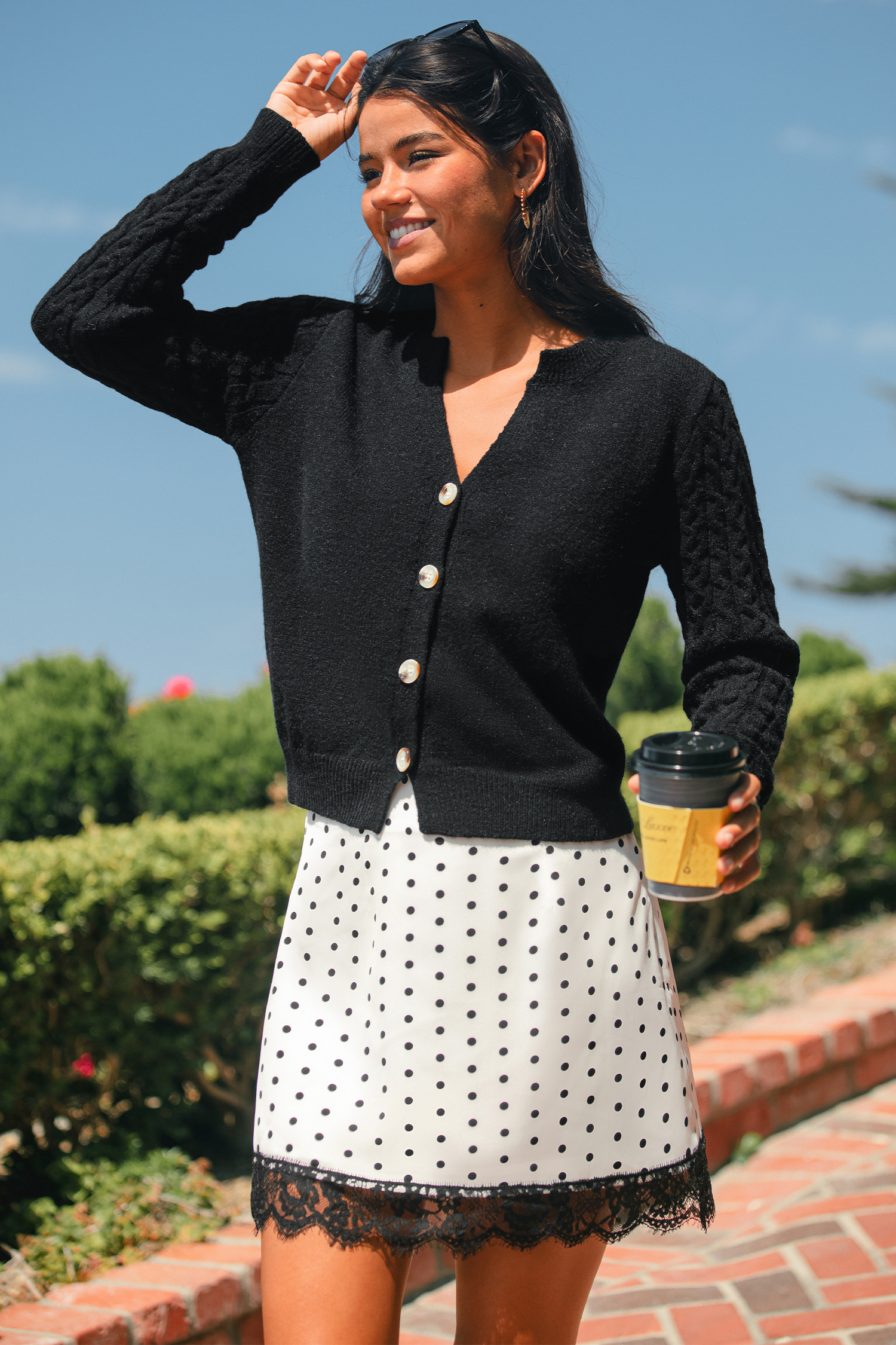 City Girl Polka Dot Mini Skirt