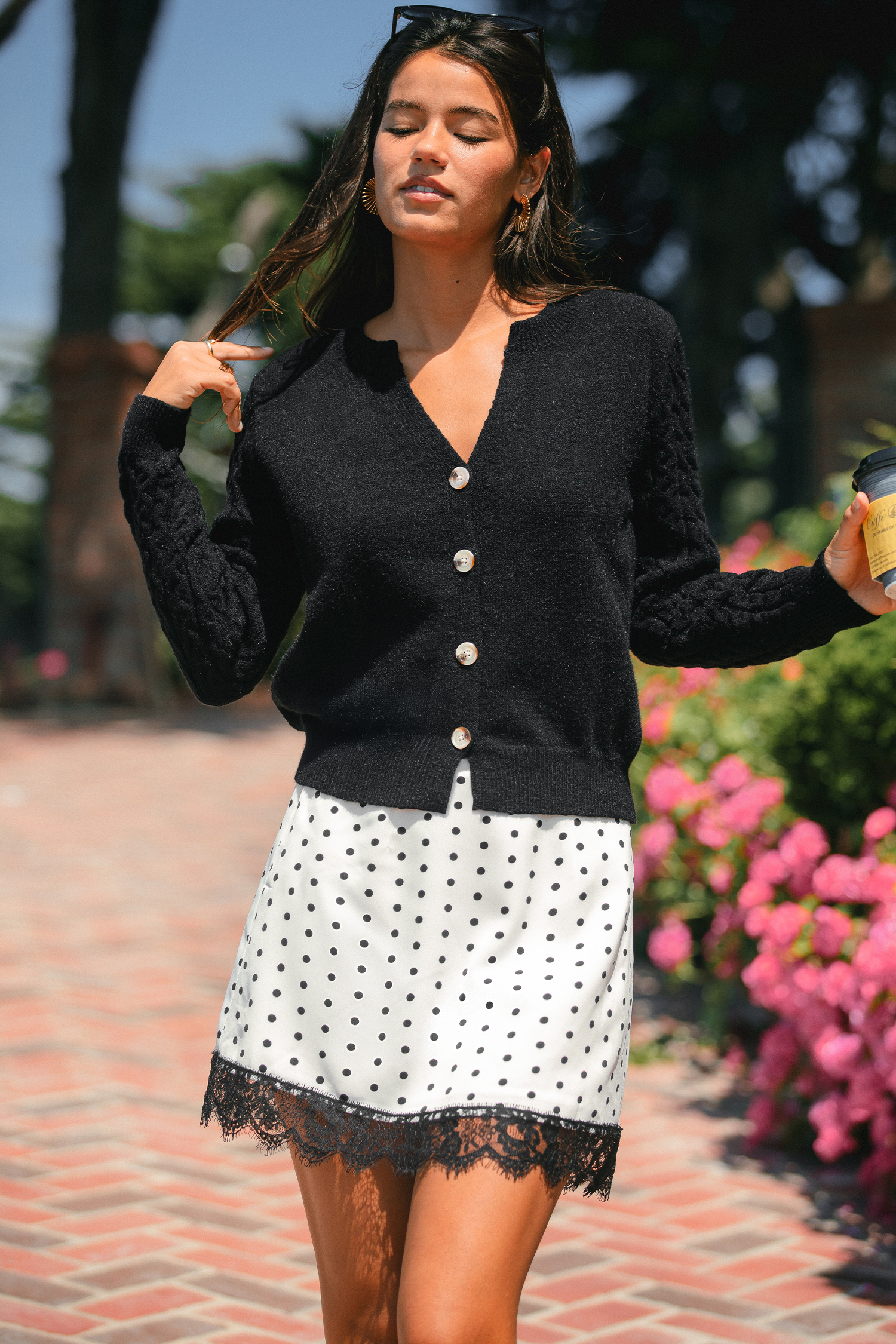 City Girl Polka Dot Mini Skirt