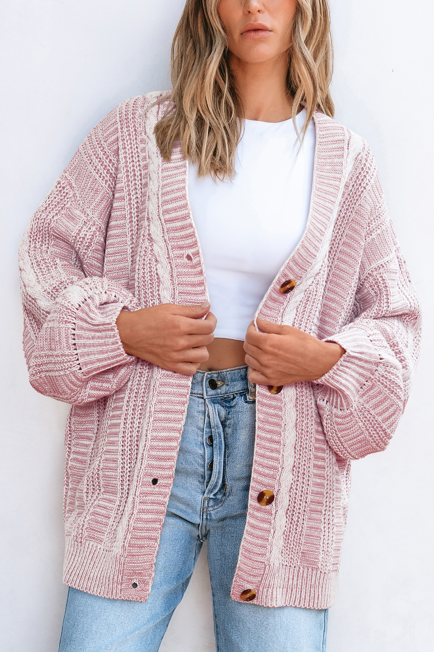 Heart to Heart Pink Cardigan