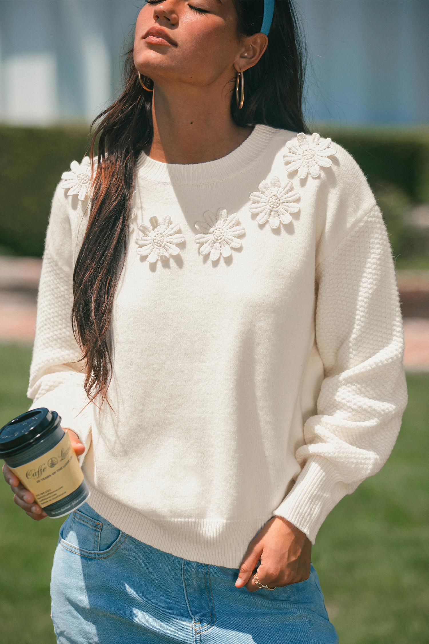 Pretty Things Beige Sweater