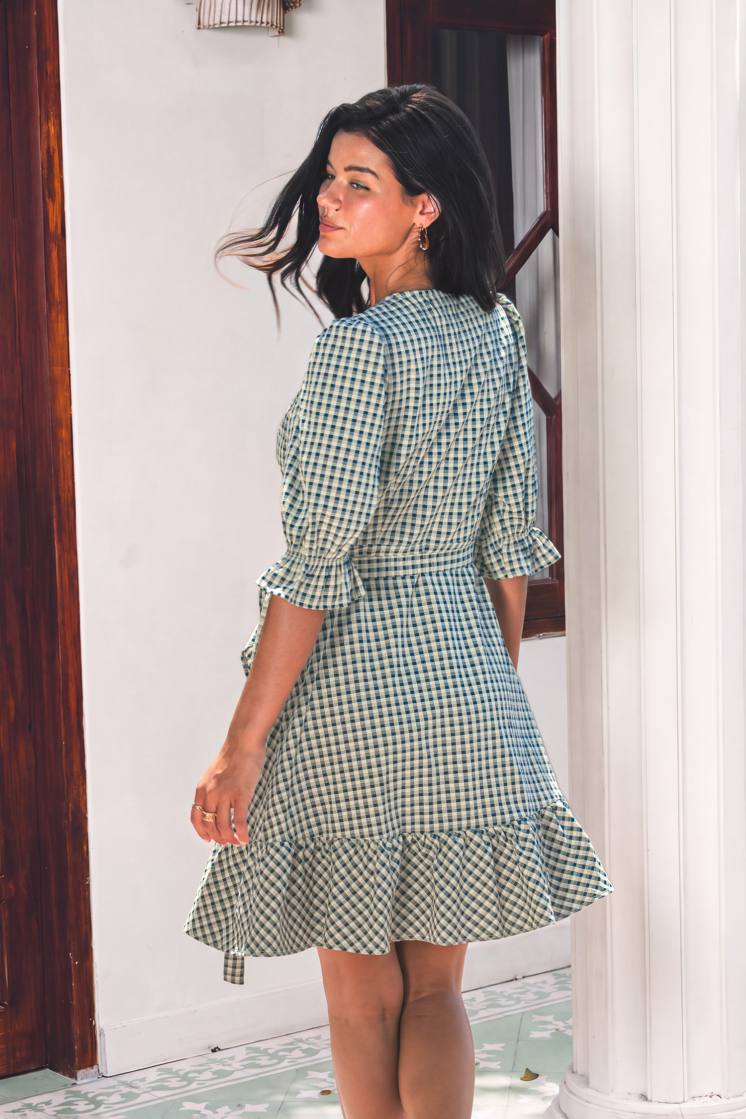 Check It Out Gingham Mini Dress