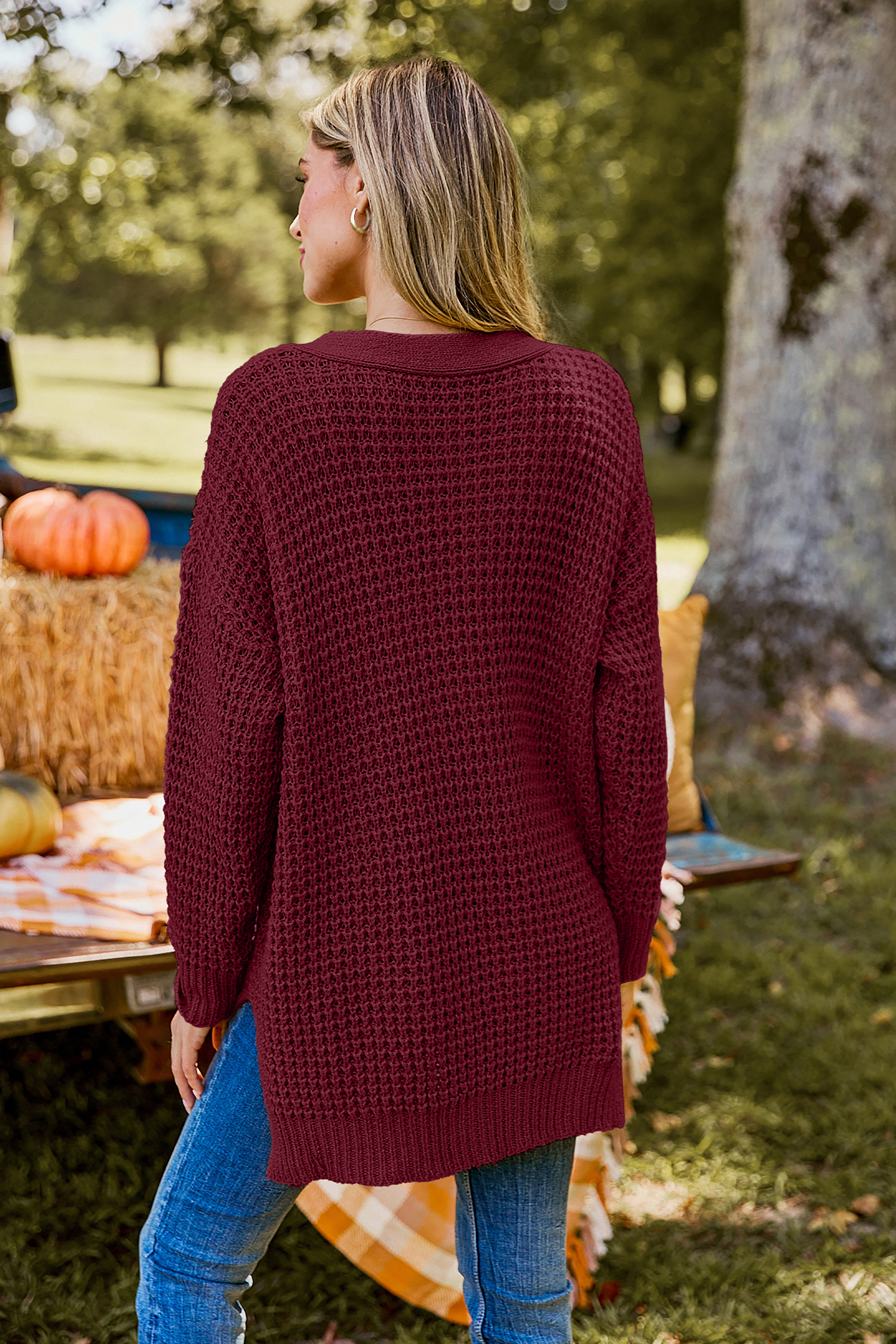 Comfort First Red Knit Top