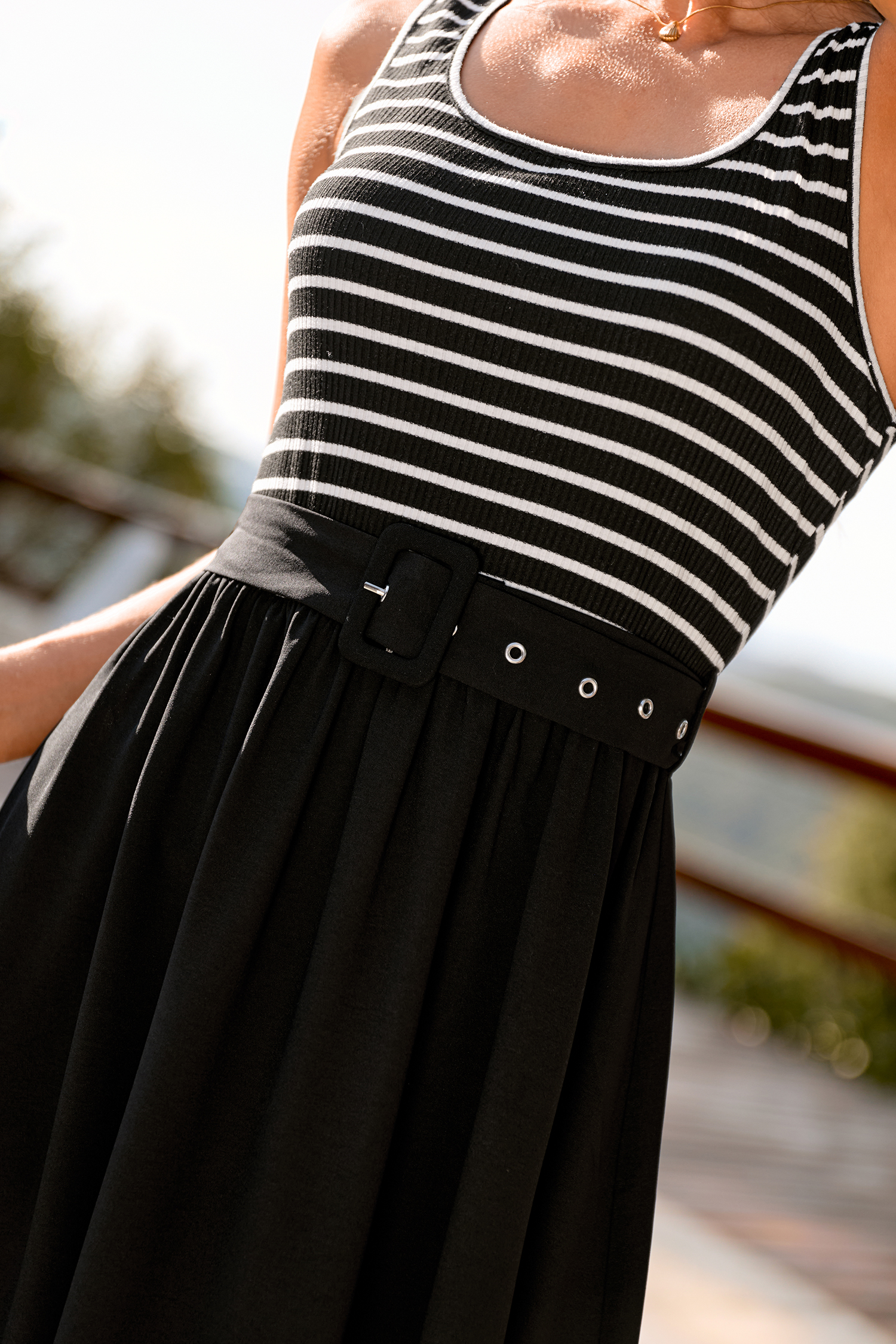 Mixed Feelings Striped Maxi Dress