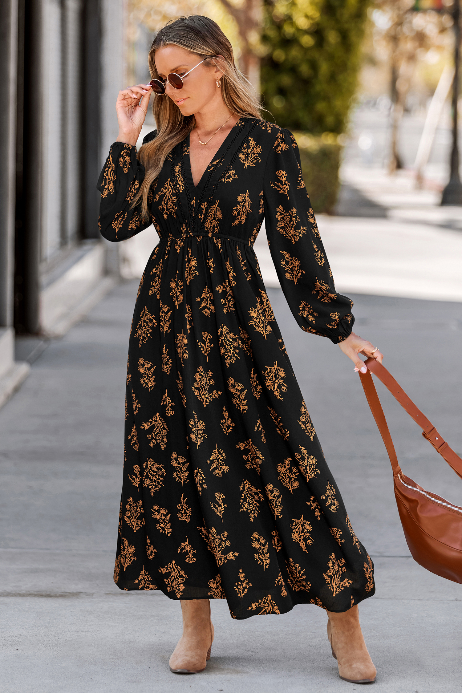 In Good Nature Floral Maxi Dress