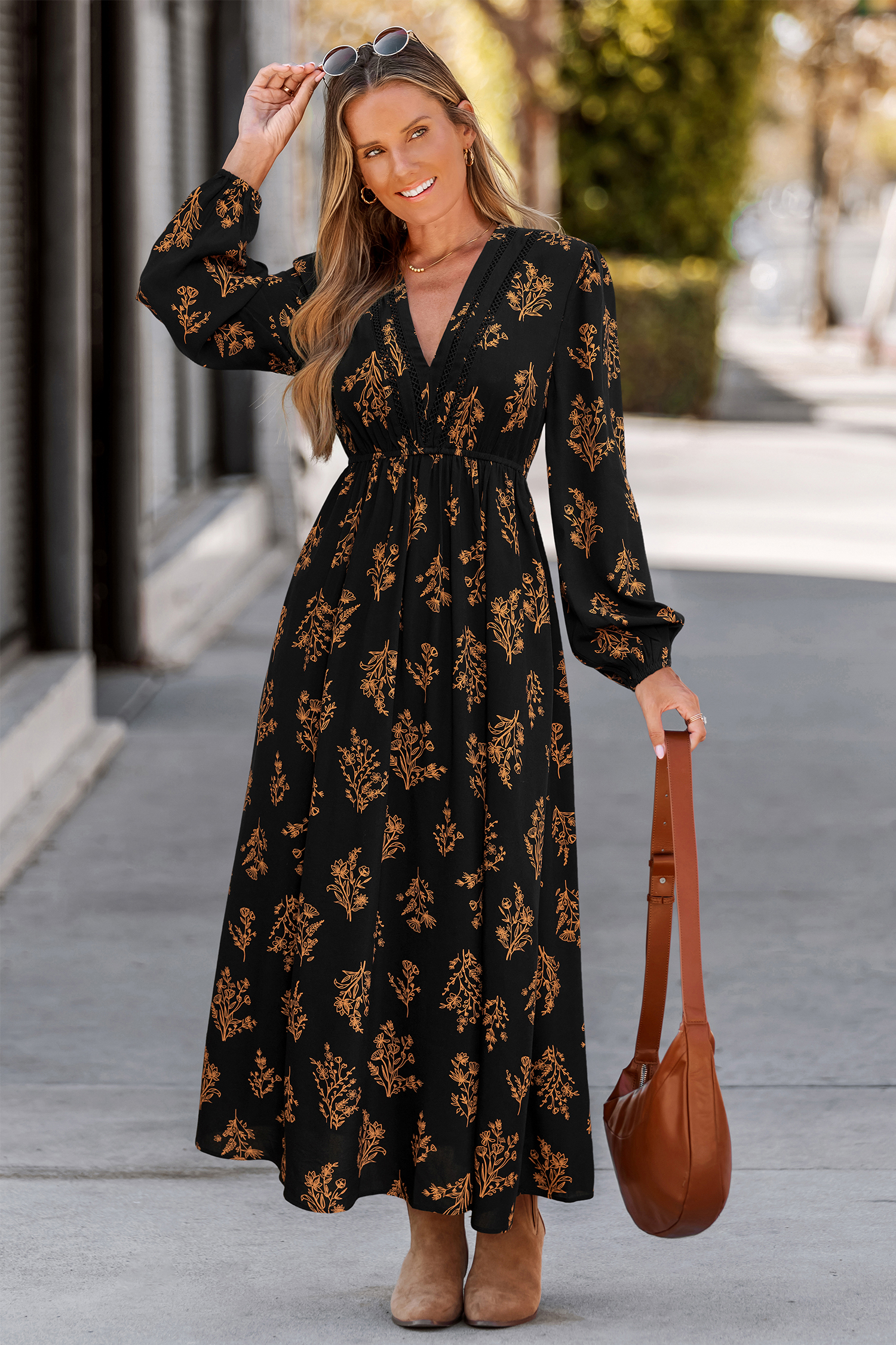 In Good Nature Floral Maxi Dress