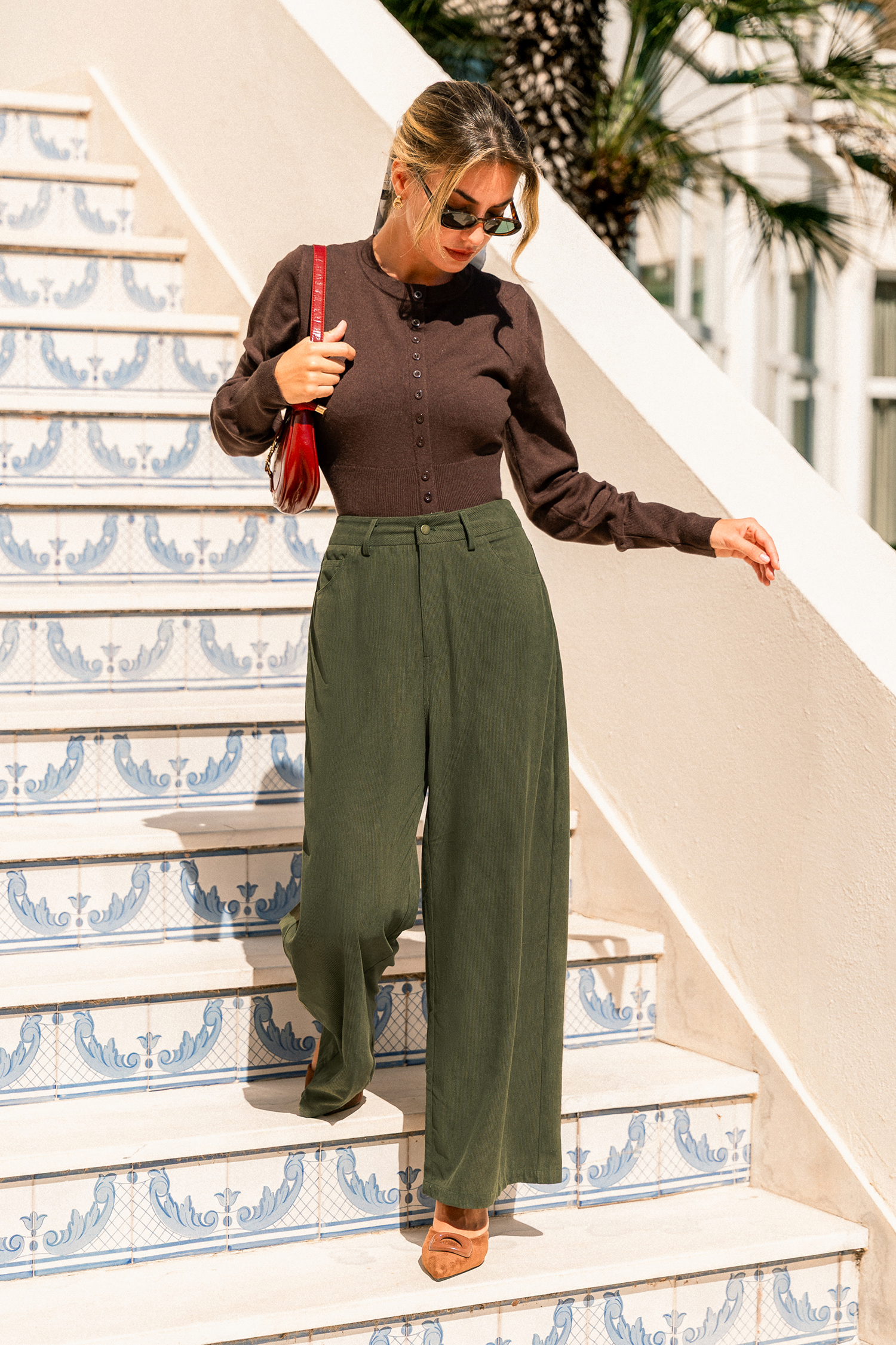 Rooted Green Pants