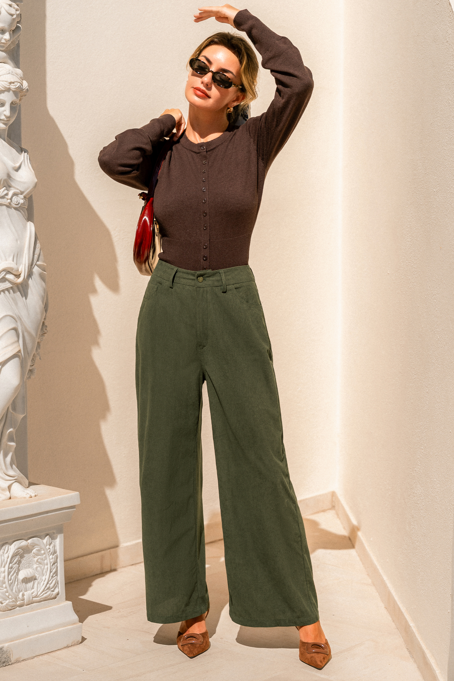 Rooted Green Pants