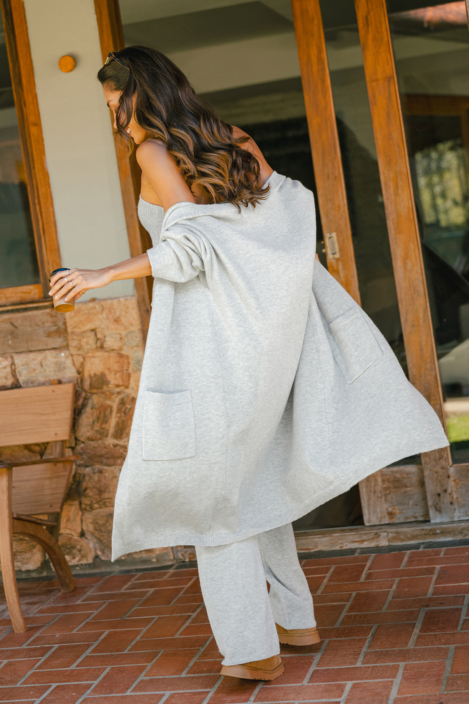 Better in Layers Grey Knit Pants