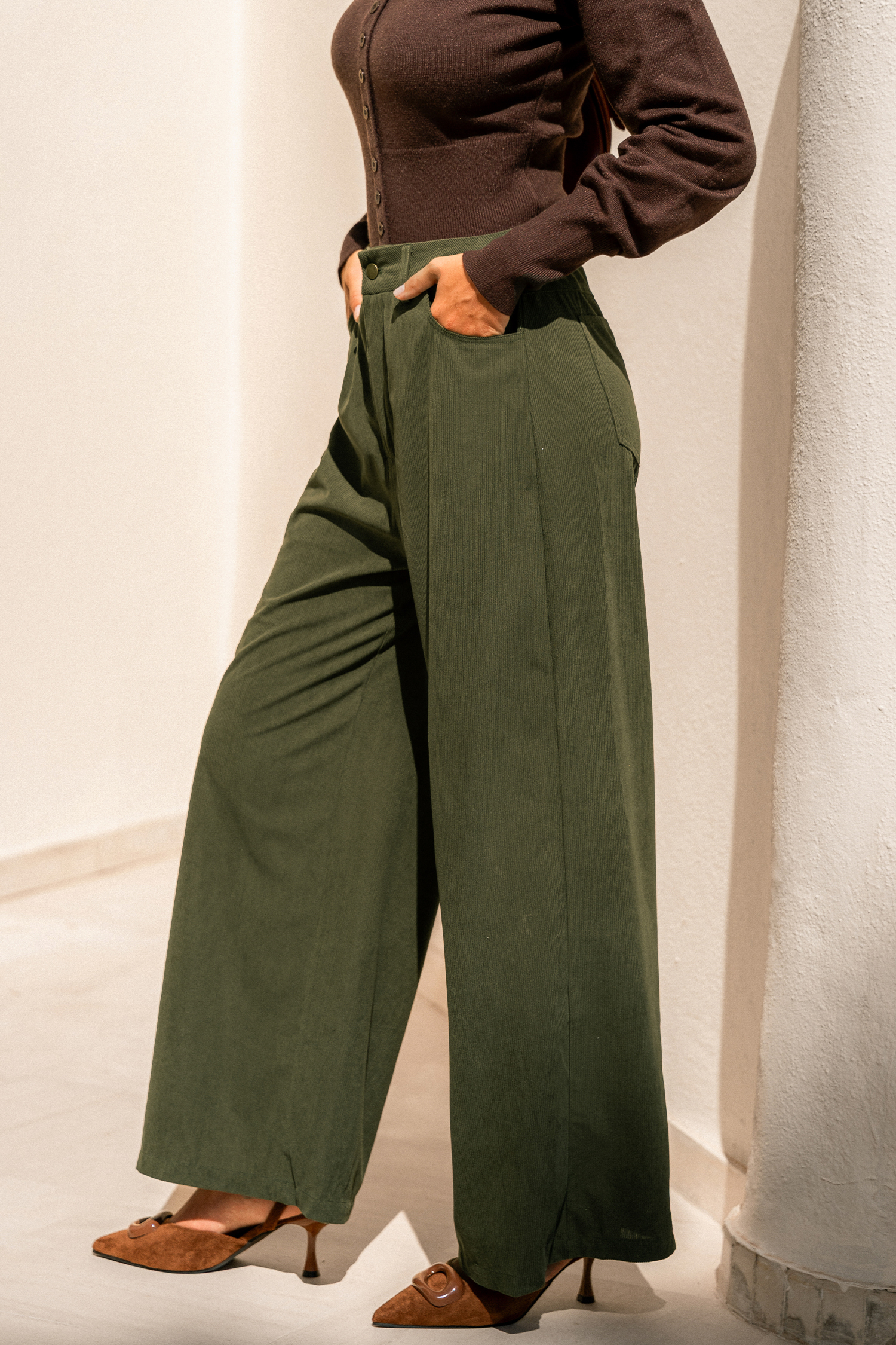 Rooted Green Pants