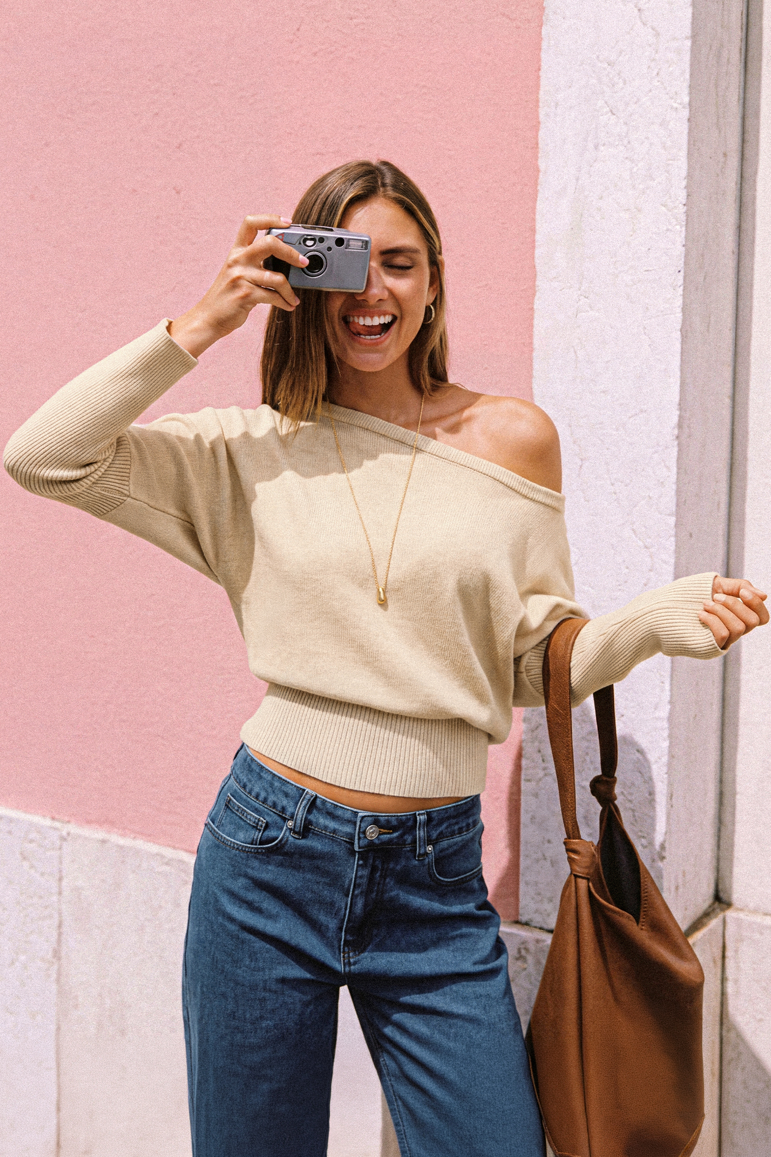 New Mood Khaki Sweater