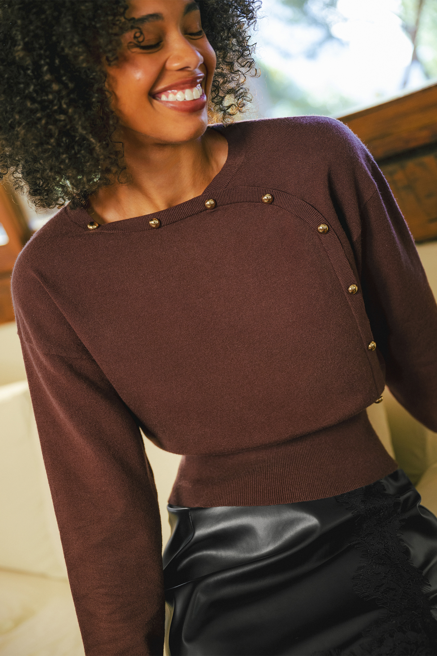 Maglione marrone 