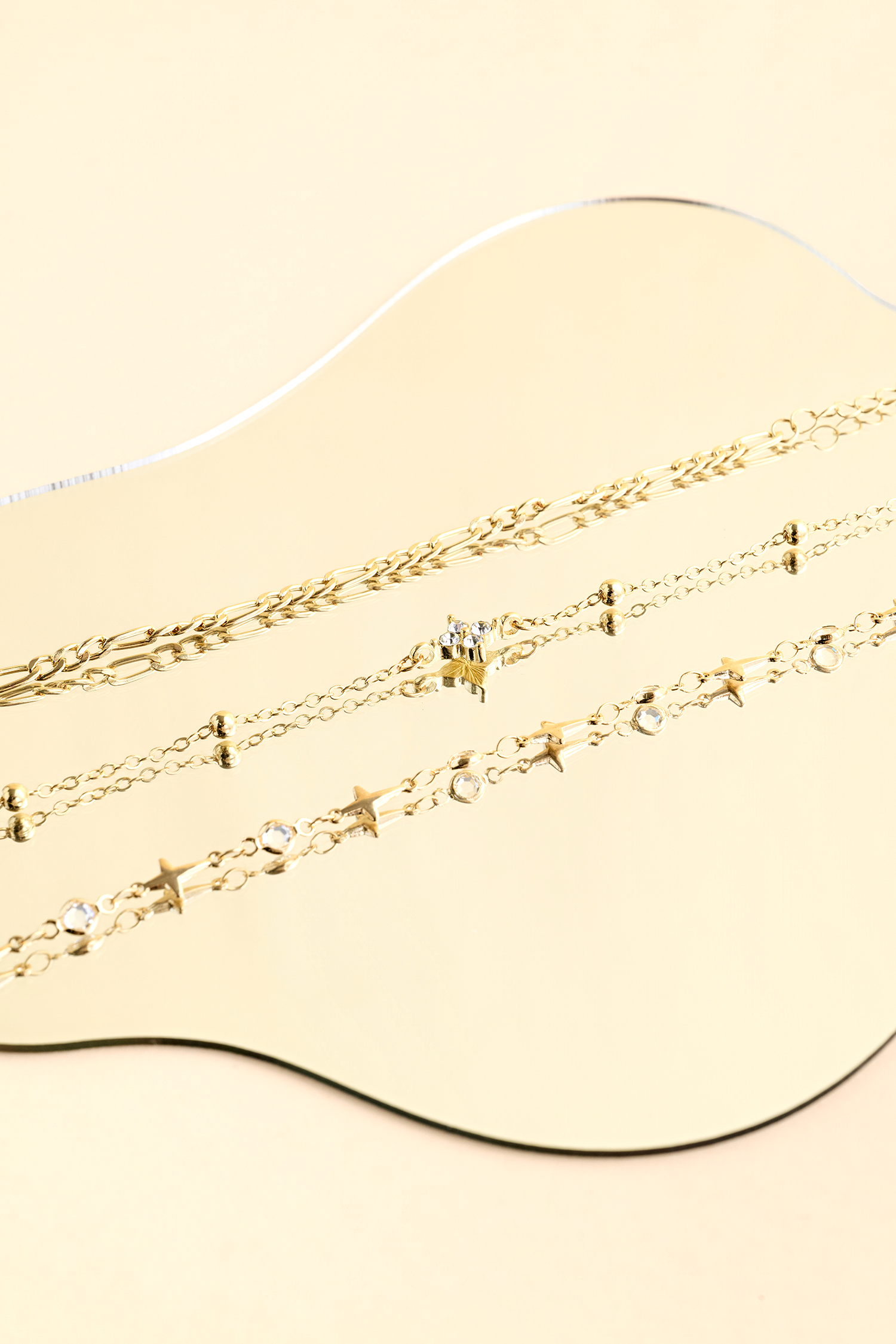 Love Struck Gold-Tone Anklet Set