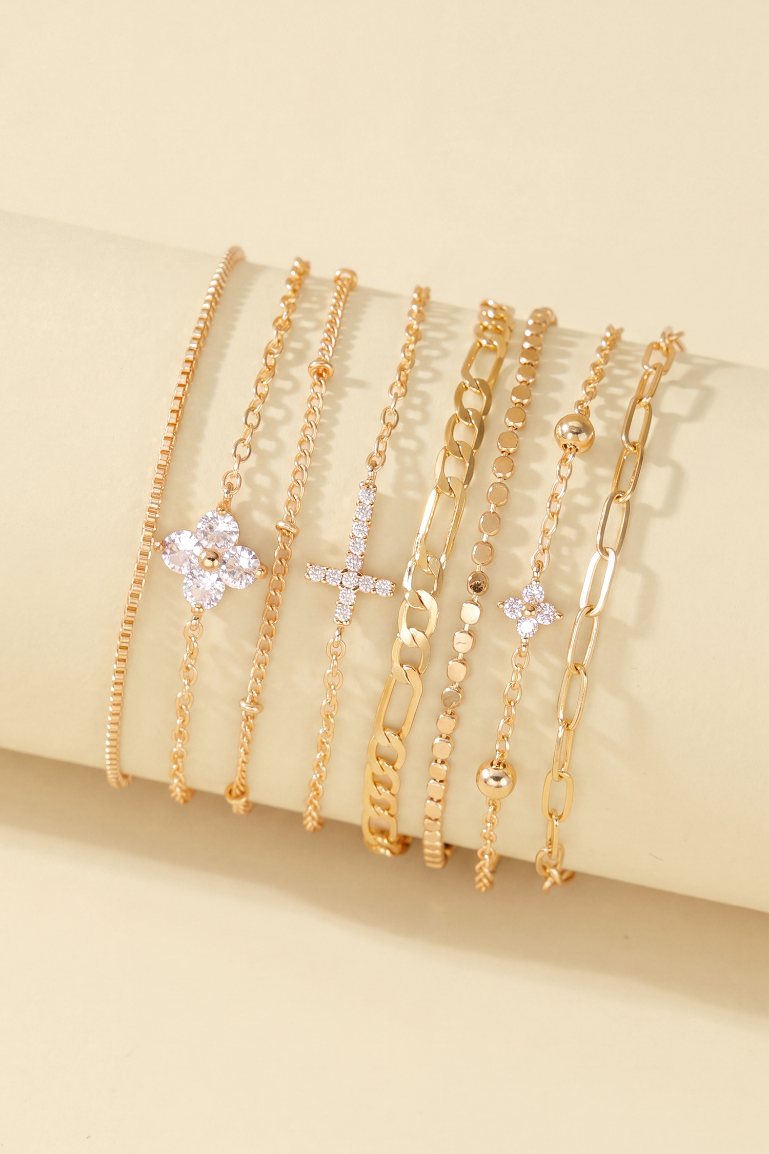 Positive Energy Gold-Tone Bracelet Set