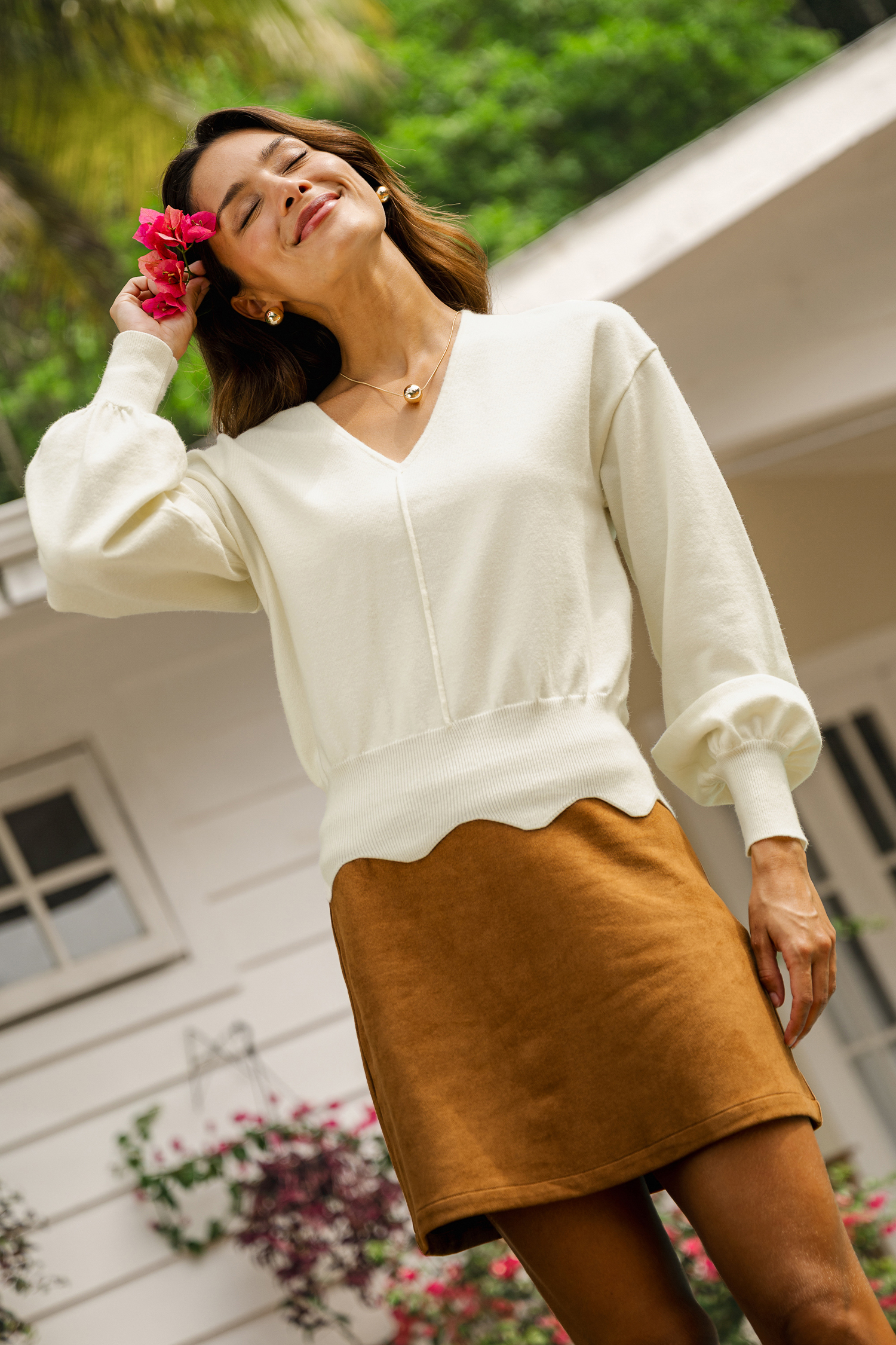 Local Celebrity Beige Sweater