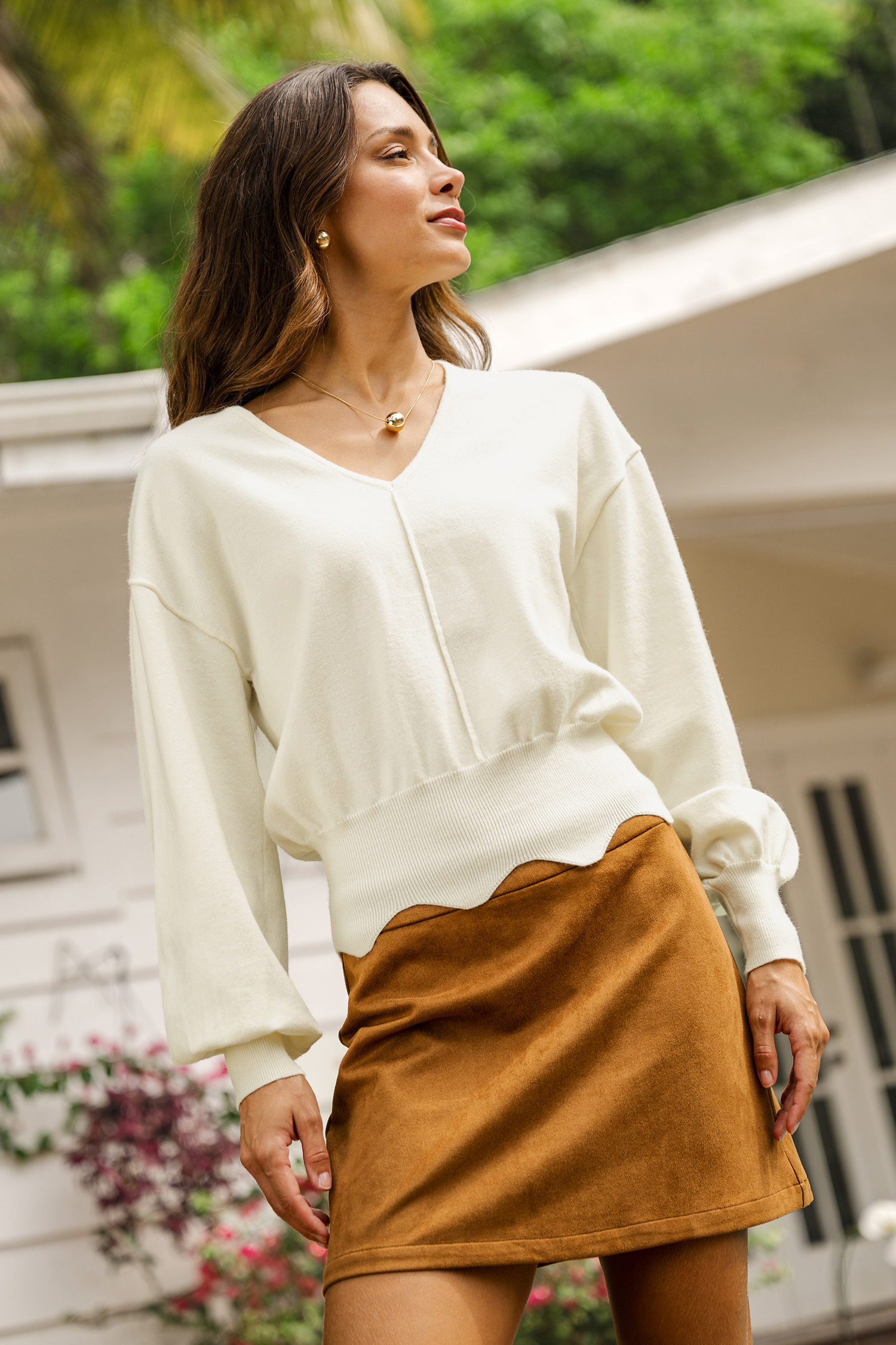 Local Celebrity Beige Sweater
