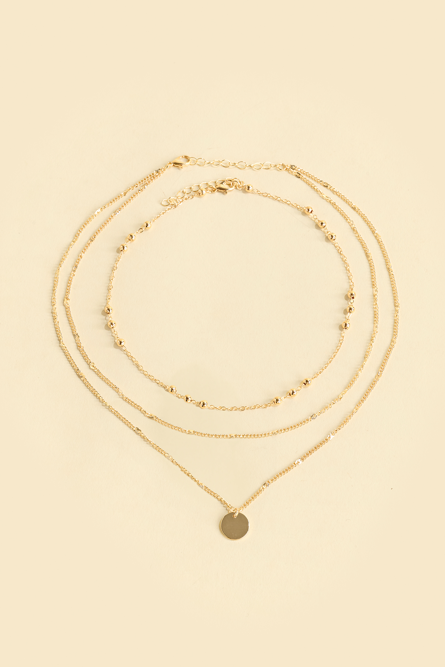 Cosmic Energy Gold-Tone Necklace Set