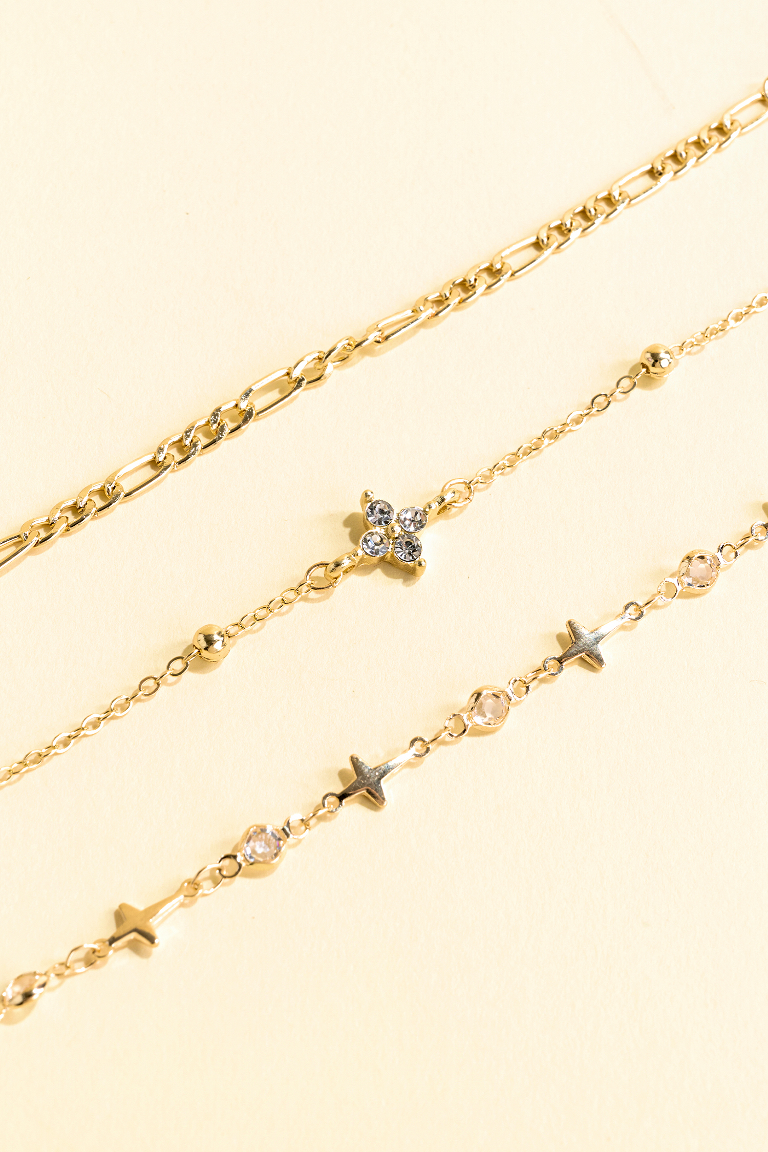 Love Struck Gold-Tone Anklet Set