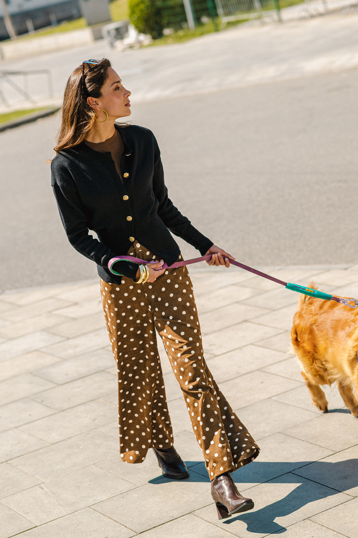 Burnt Sugar Polka Dot Pants