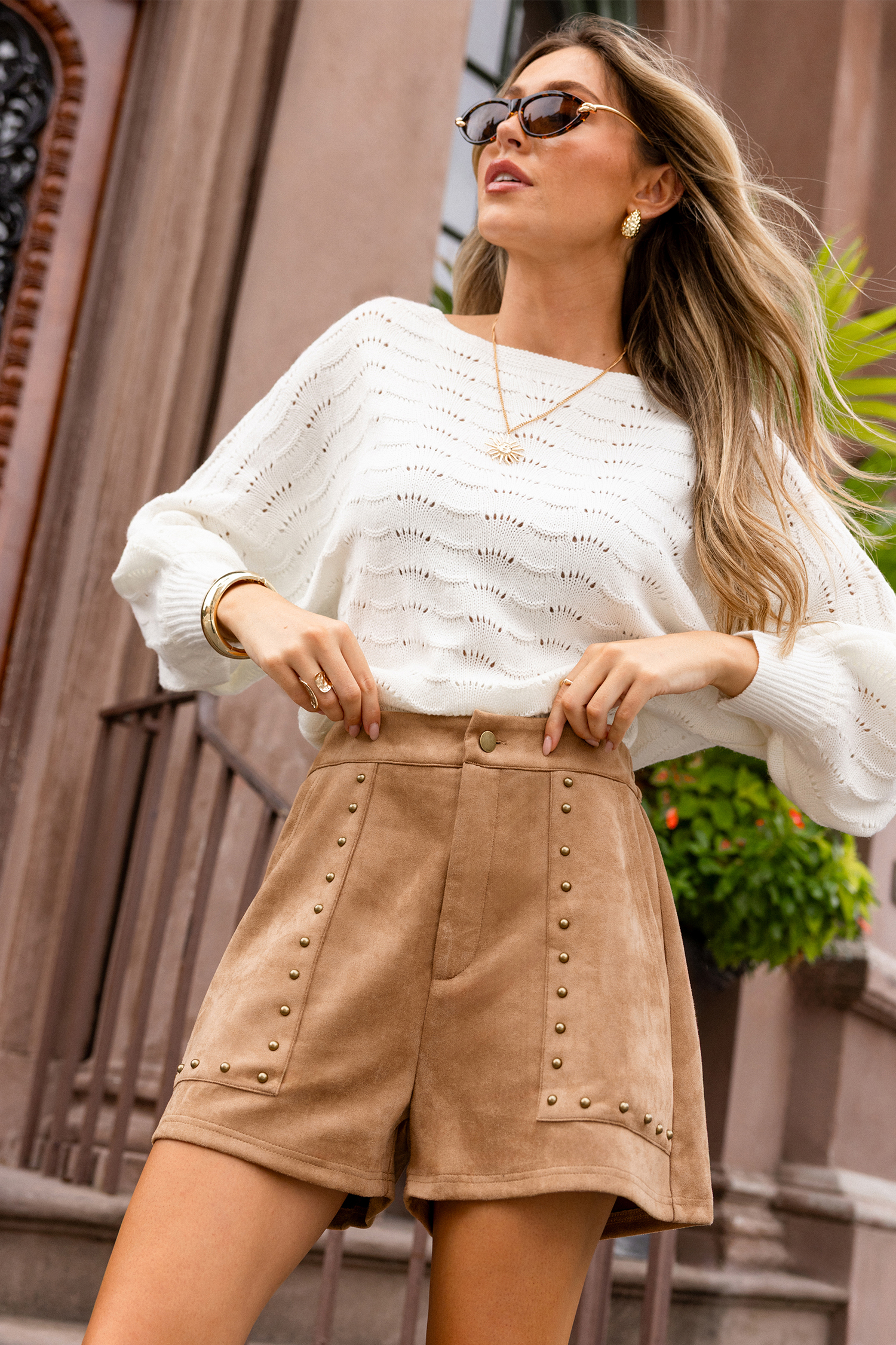 In Season Faux Suede Shorts