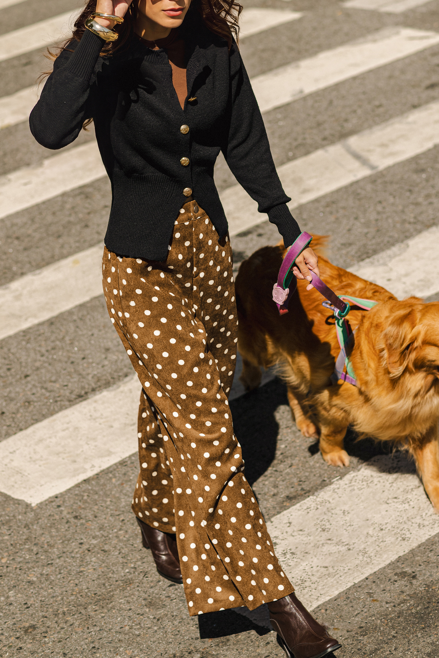 Burnt Sugar Polka Dot Pants