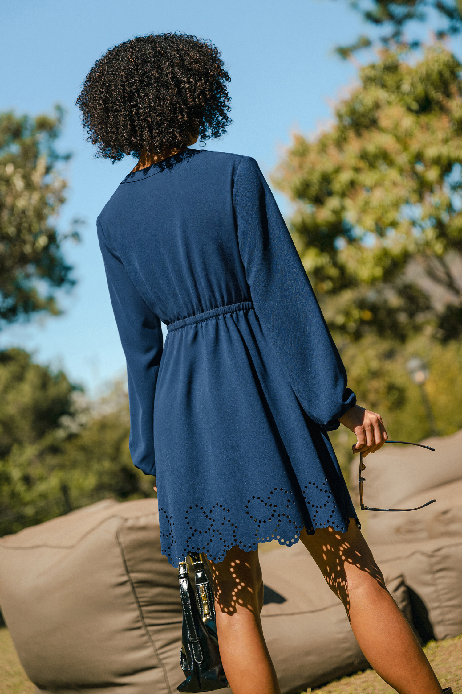 Season of Change Blue Mini Dress