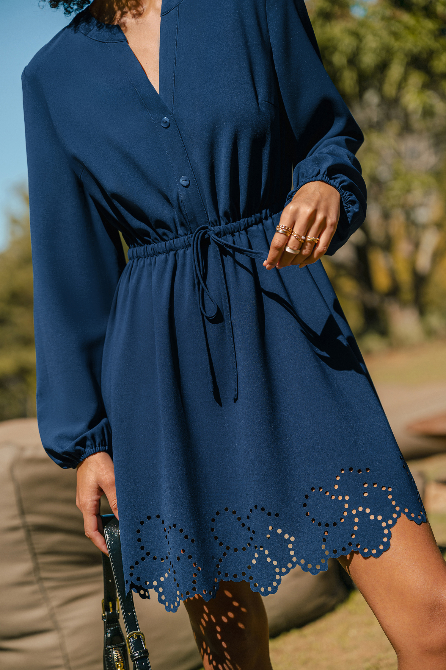 Season of Change Blue Mini Dress