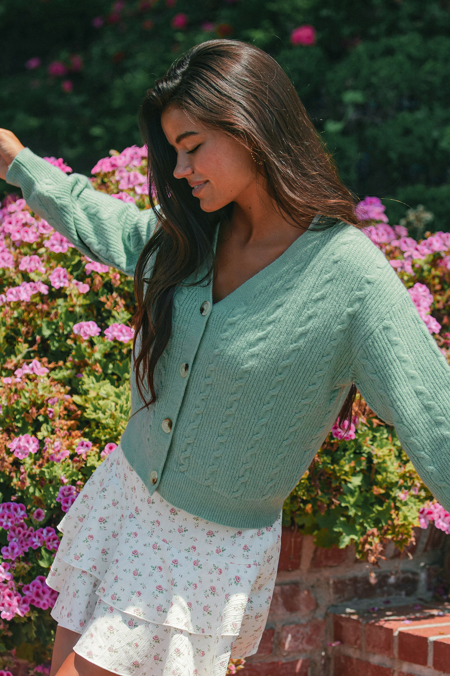 Cardigan verde Cool Breeze