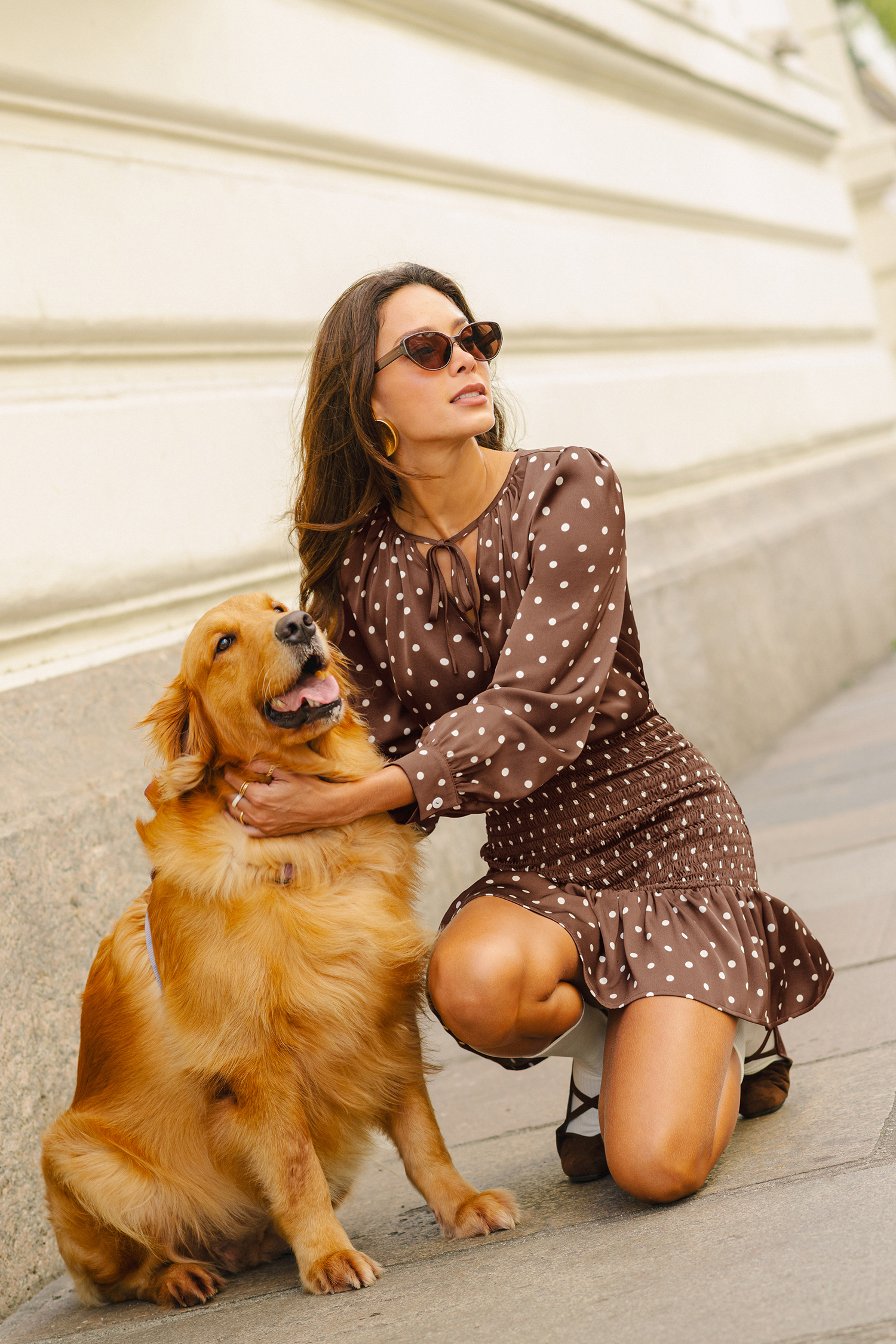 From the Heart Polka Dot Mini Dress