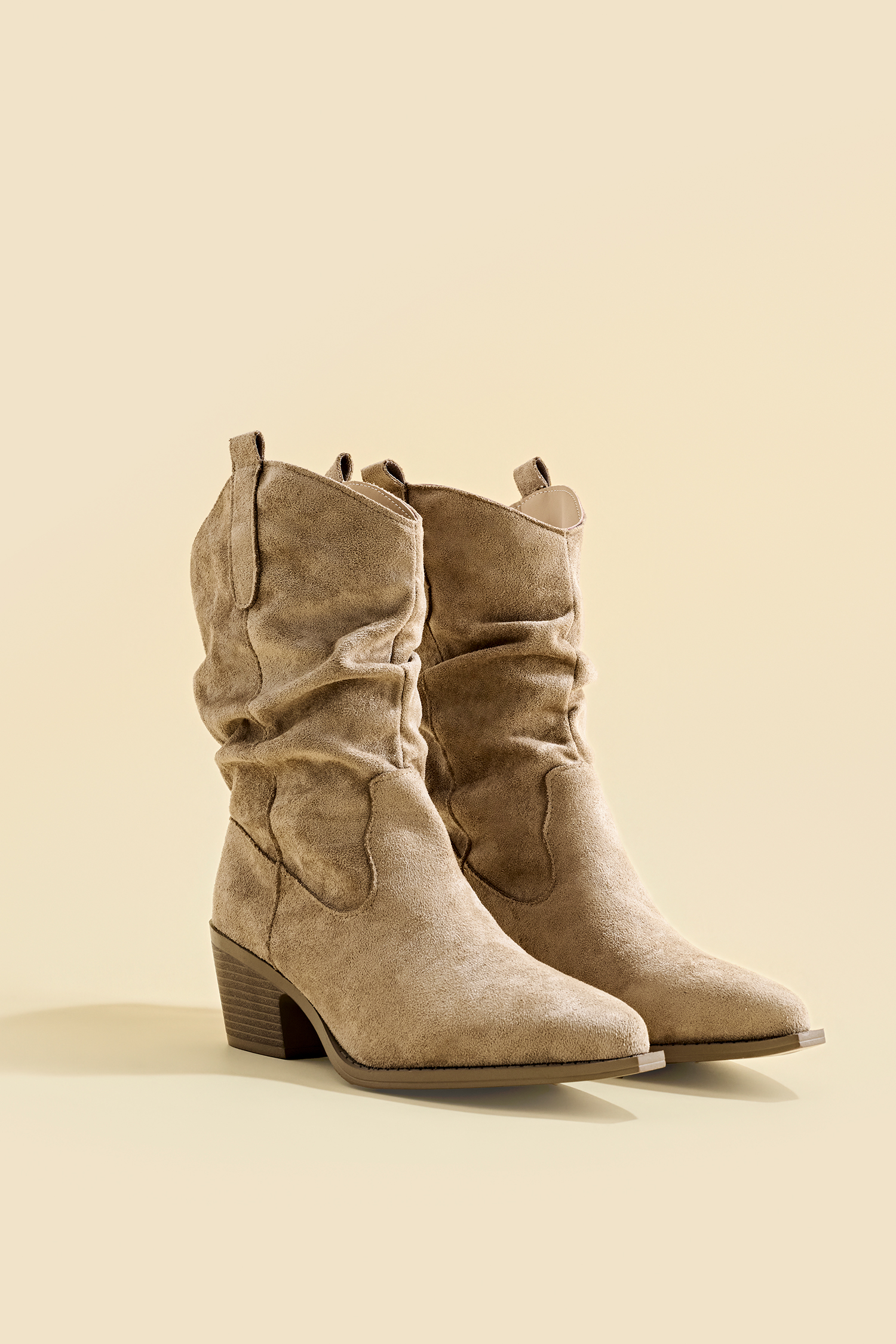 Back in the Saddle Neutral Cowboy Boots