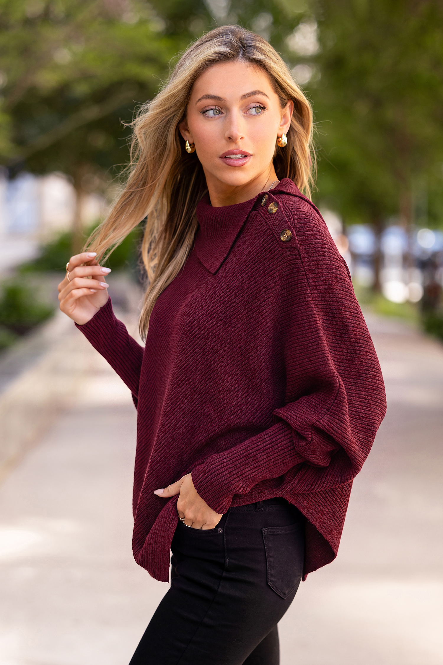 In Transition Red Sweater