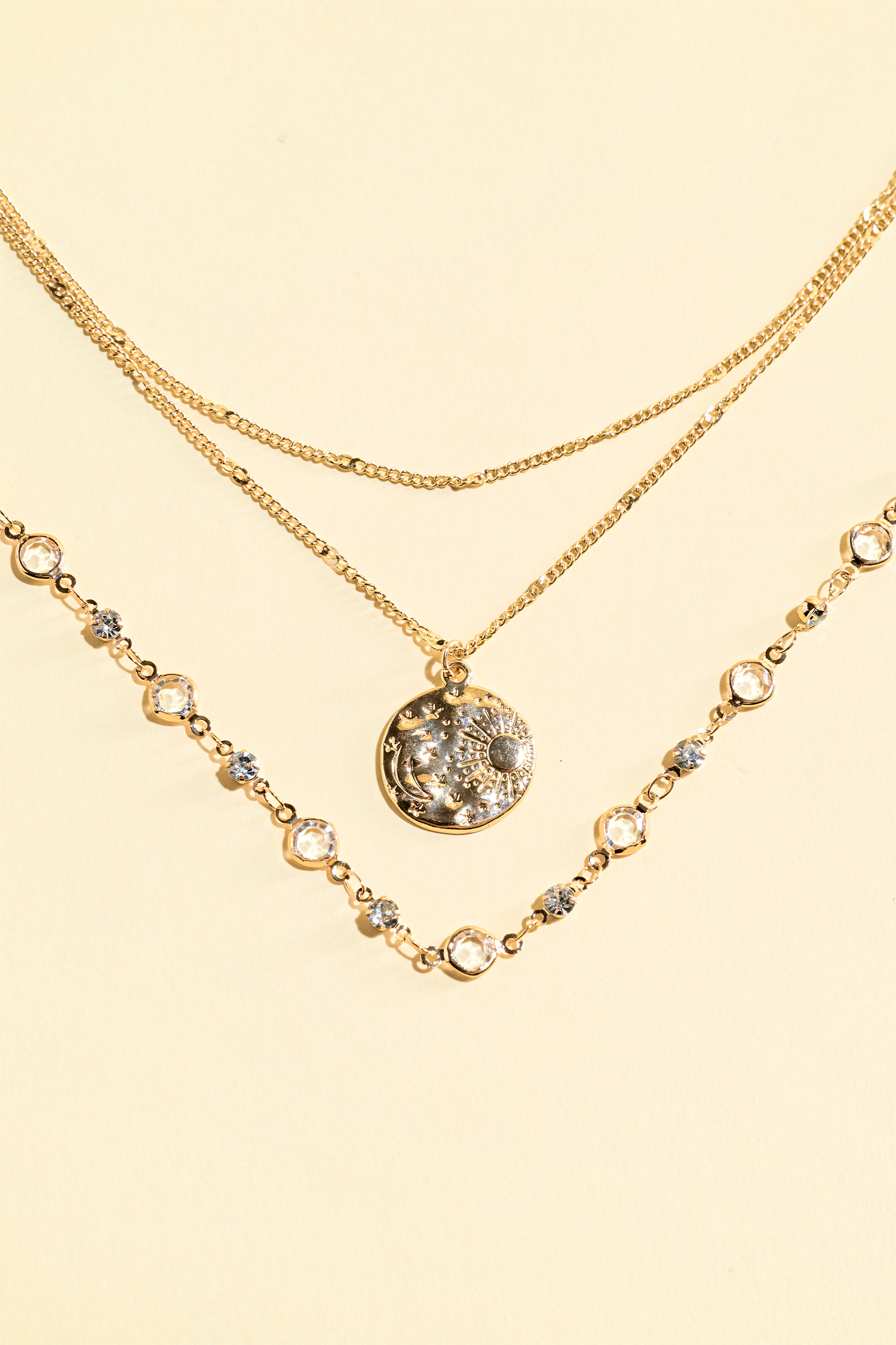 Captivating Gold-Tone Necklace Set