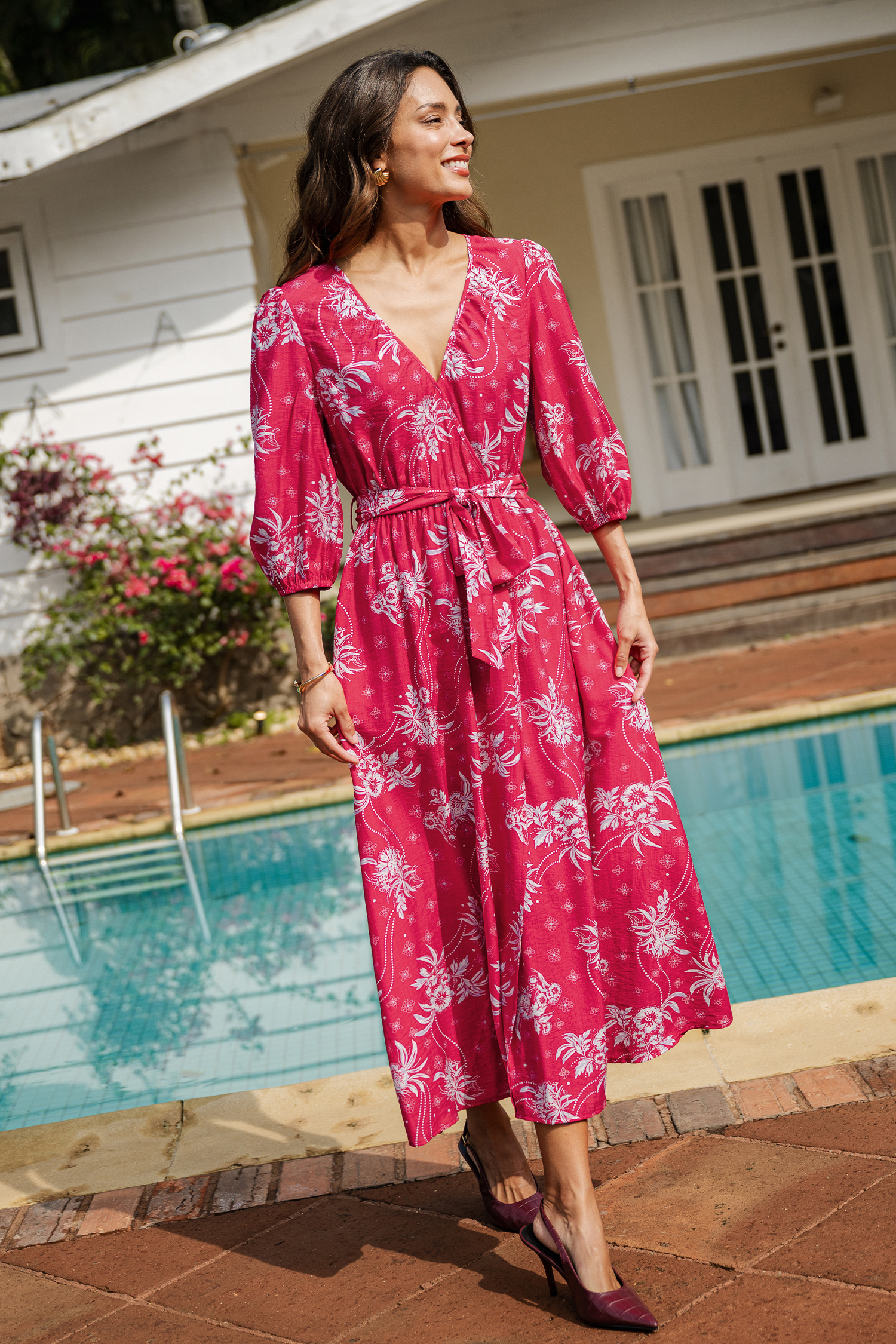 Sunny Mood Floral Maxi Dress