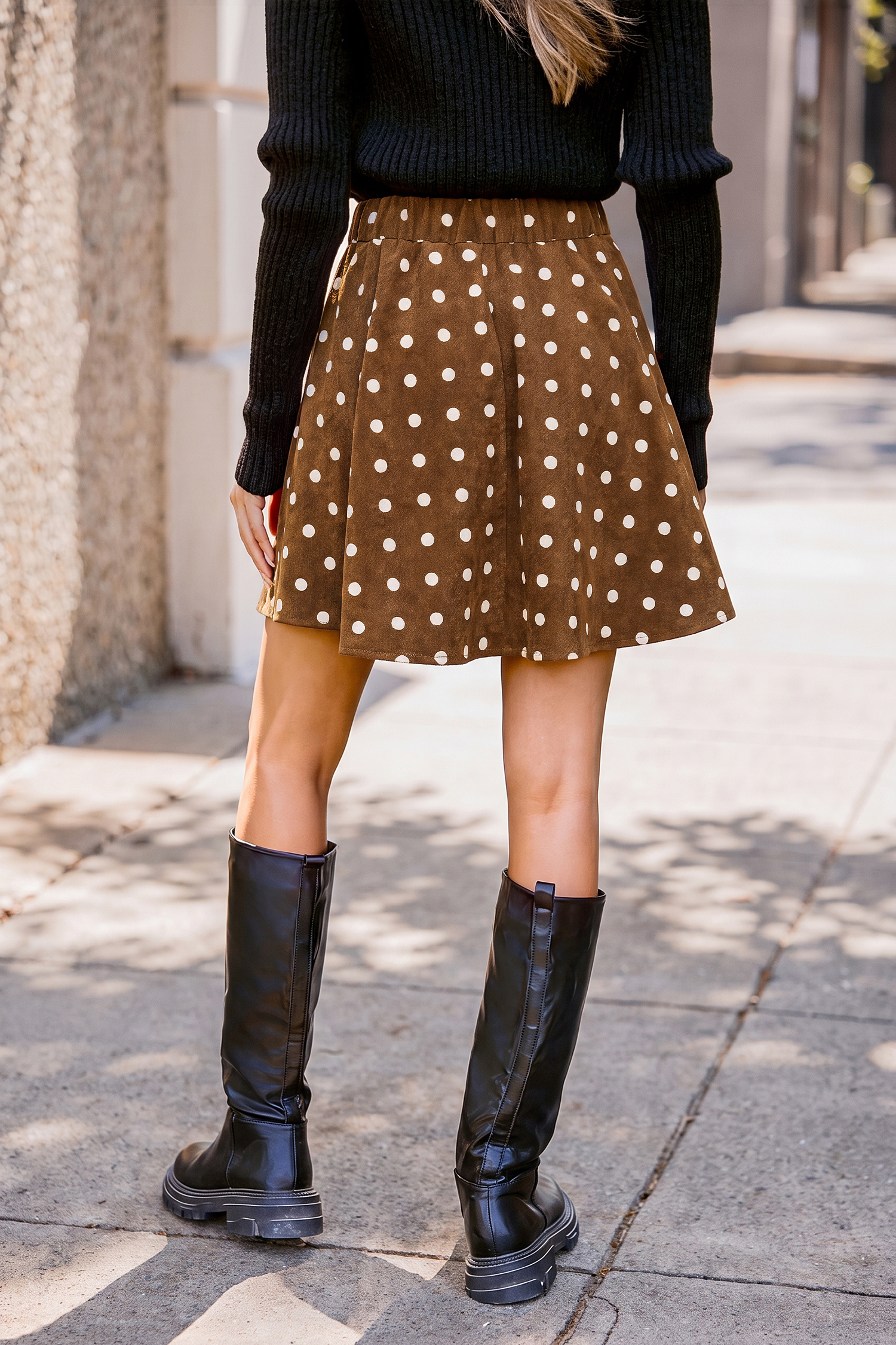 My Type Polka Dot Mini Skirt