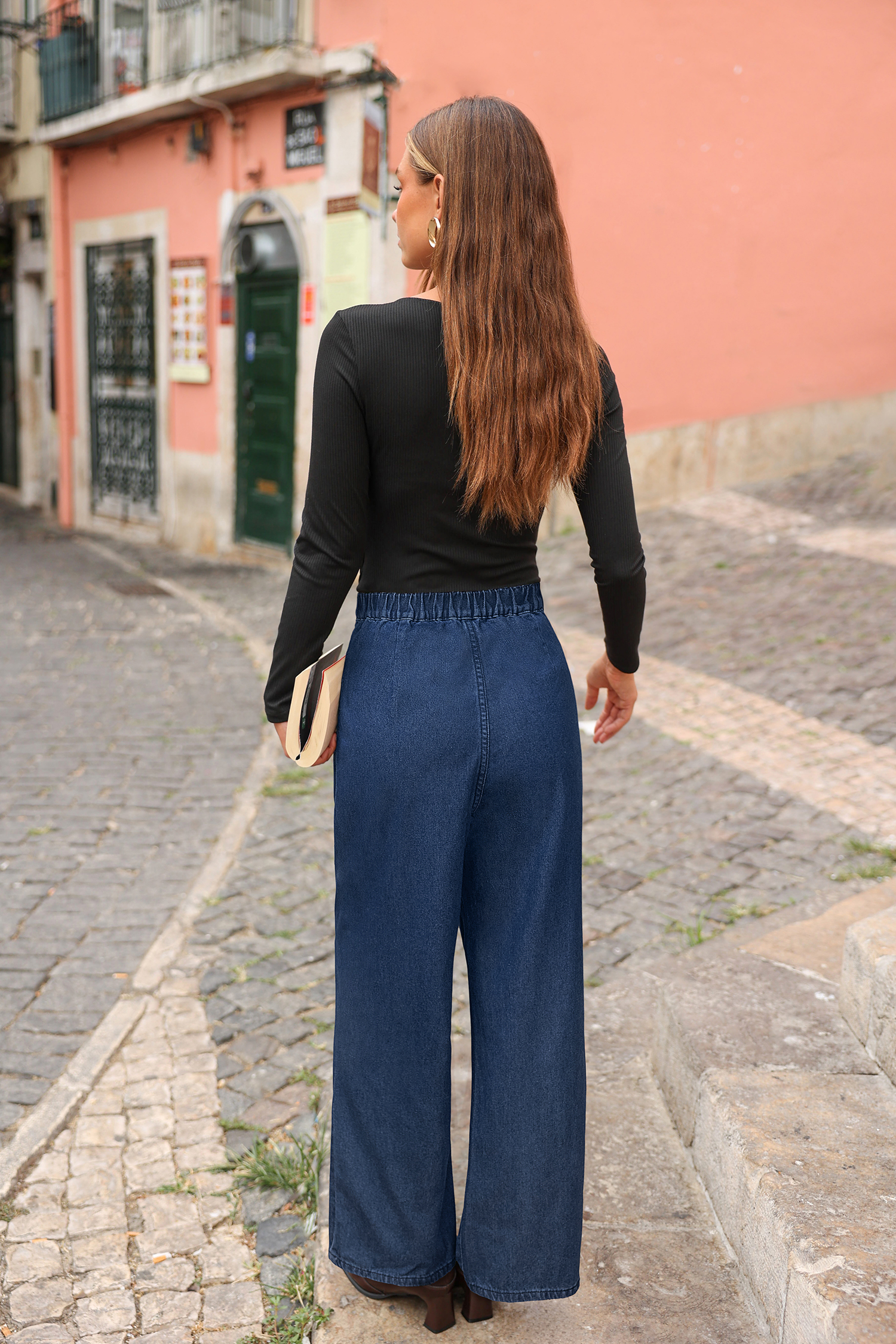 Jeans Once in a Blue Moon con lavaggio scuro